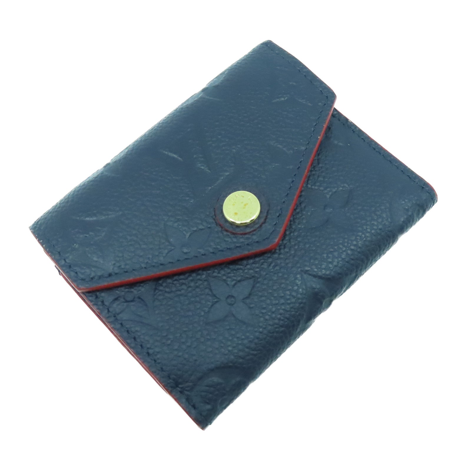 LOUIS VUITTON Monogram Empreinte Zoe Wallet金扣錢包黑色