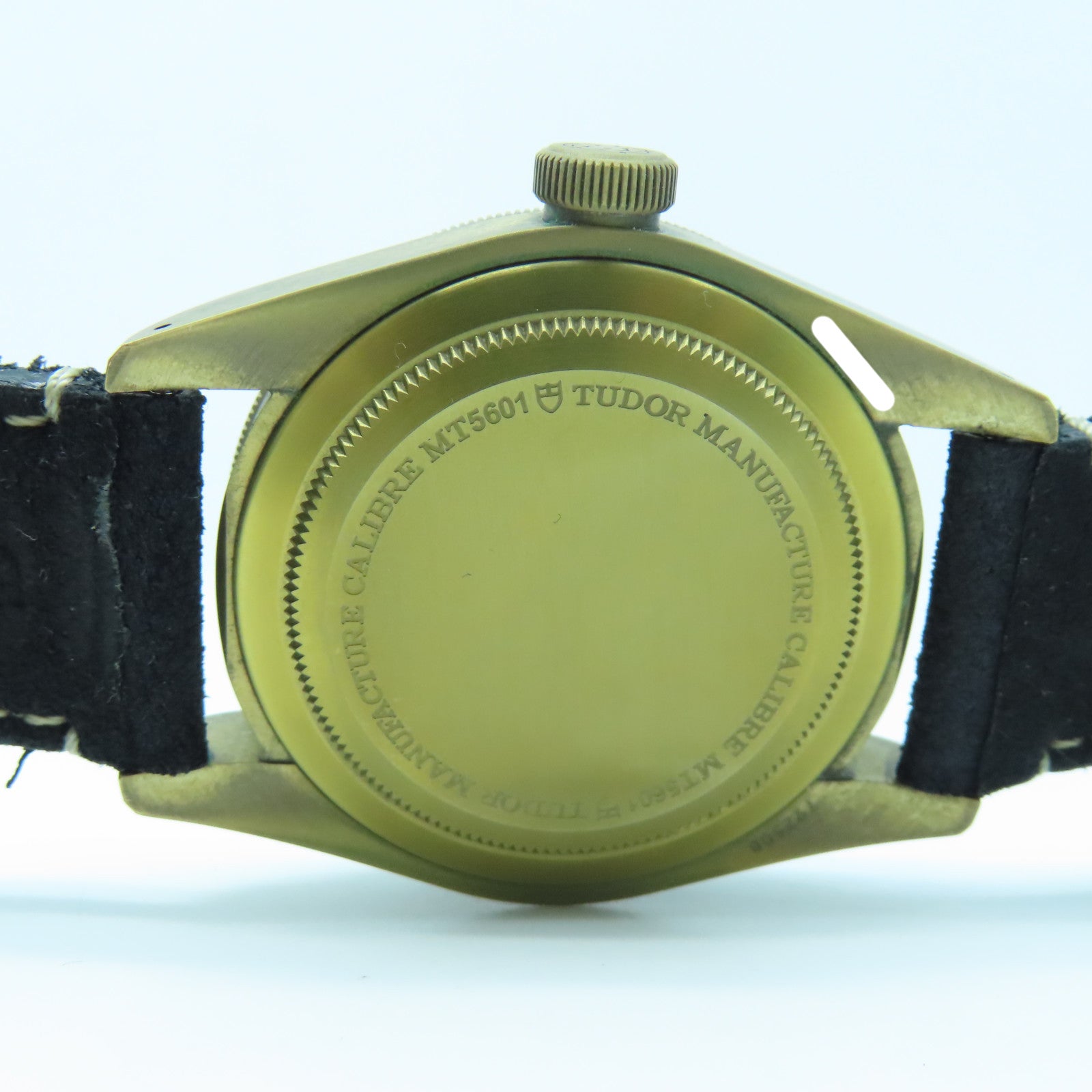 TUDOR Black Bay Bronze Bronze/Leather Band Watch Automatic Movement Black