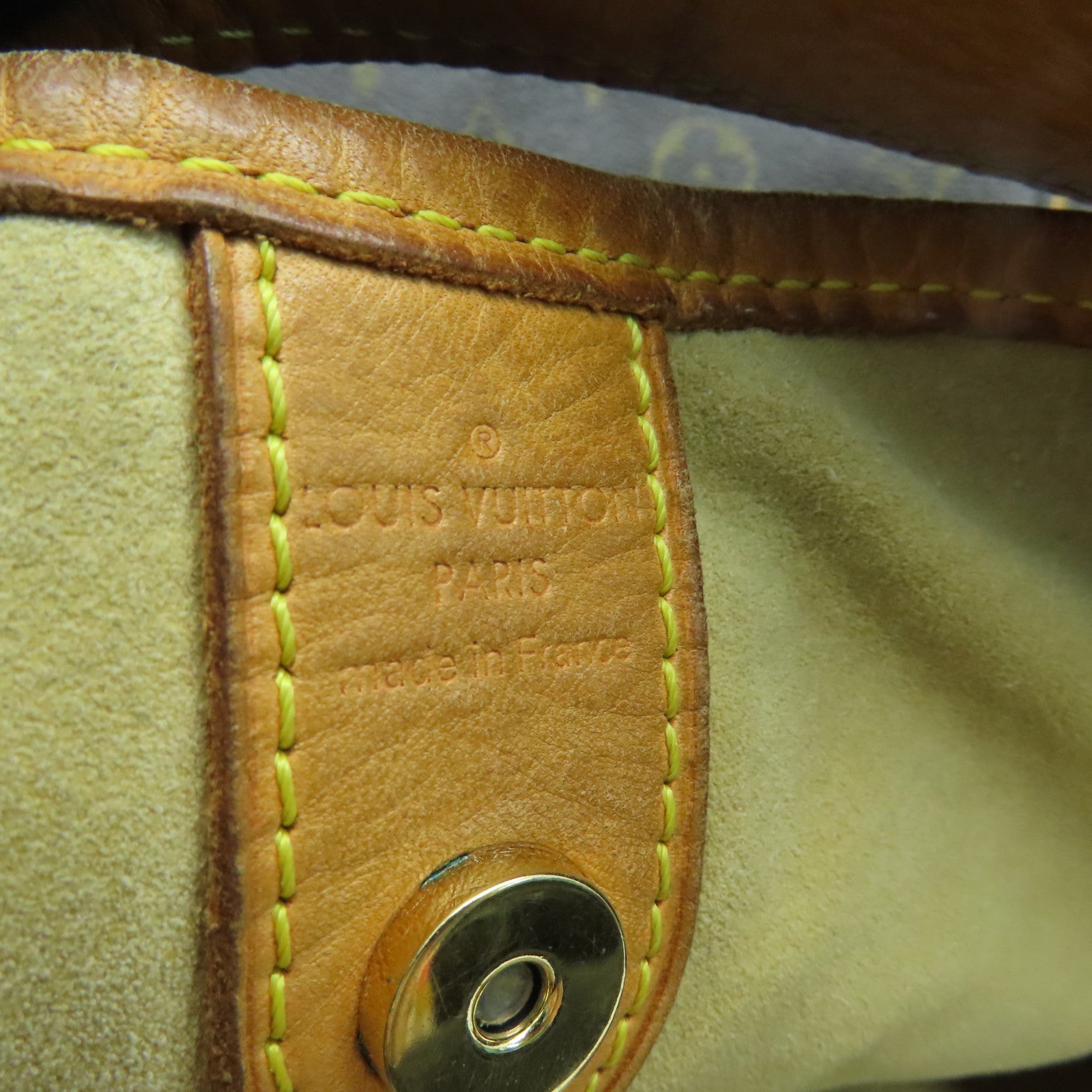 LOUIS VUITTON Monogram Galliera GM金扣肩背袋啡色