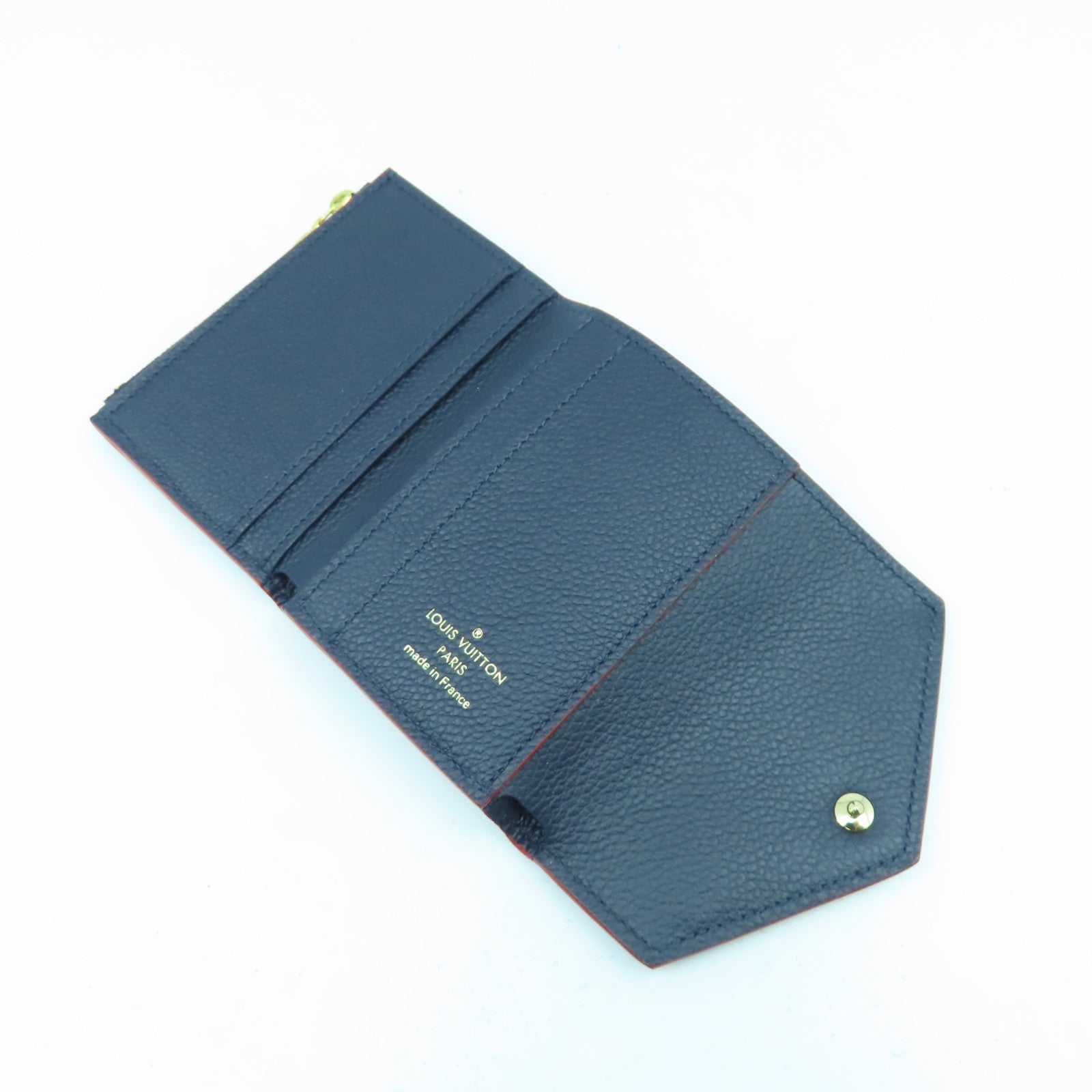 LOUIS VUITTON Monogram Empreinte Zoe Wallet金扣錢包黑色