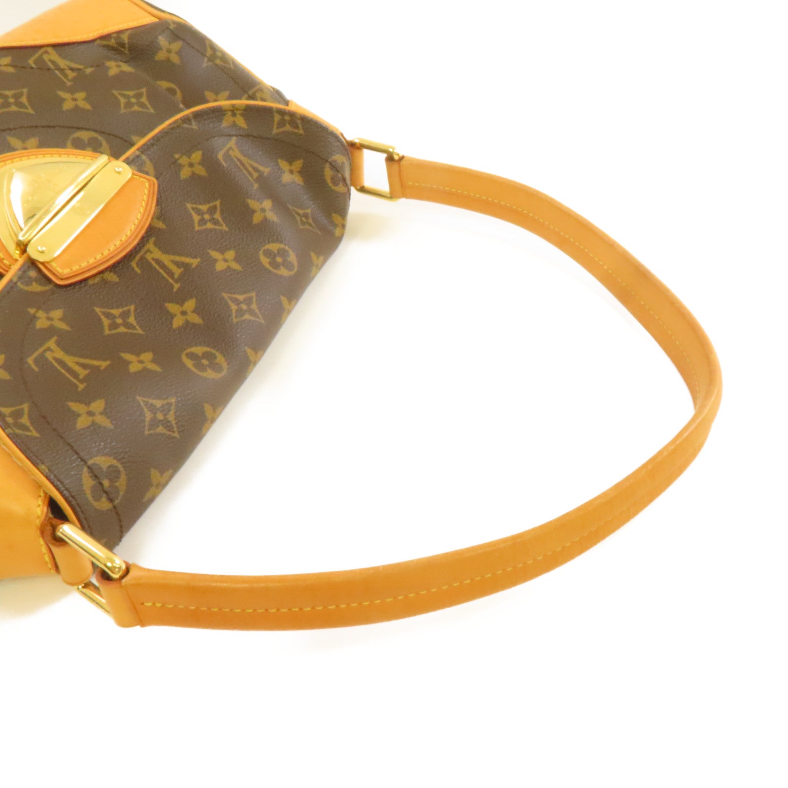 LOUIS VUITTON Monogram Beverly MM Shoulder Bag金扣肩背袋啡色