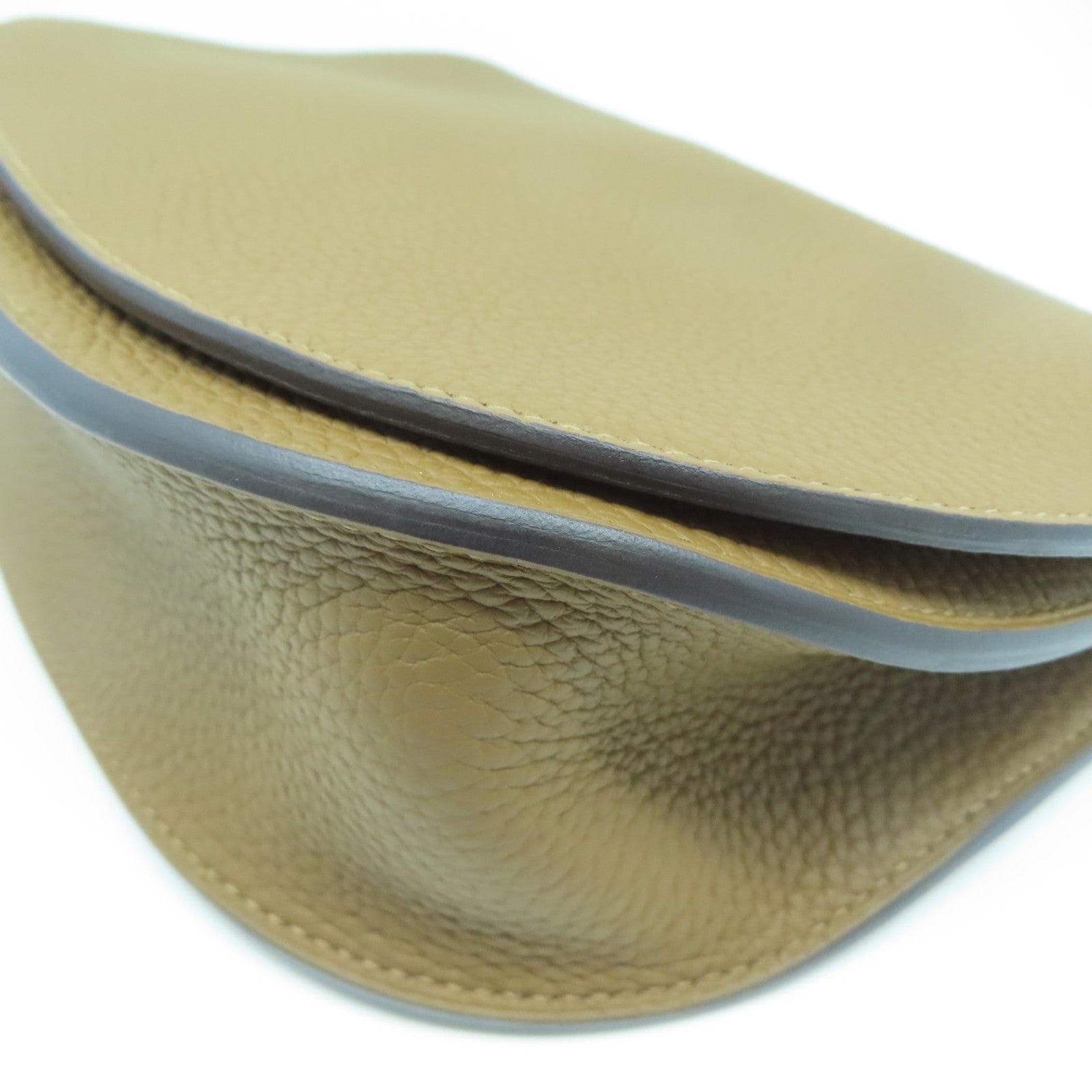 HERMES Taurillon Clemence皮革/Chevre Mysore皮革Sac Saut 25肩背袋啡色/黑色/白色