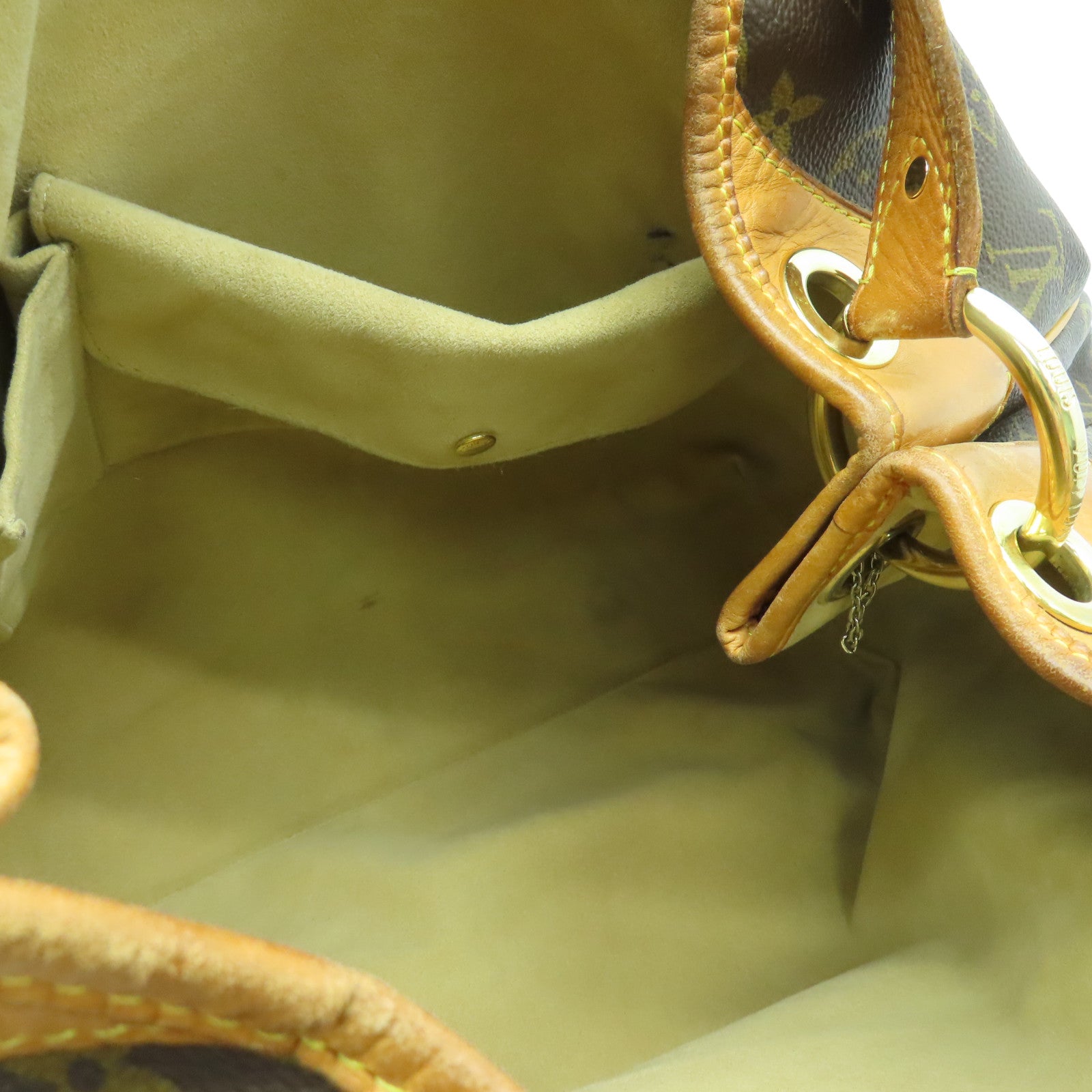 LOUIS VUITTON Monogram Galliera GM金扣肩背袋啡色