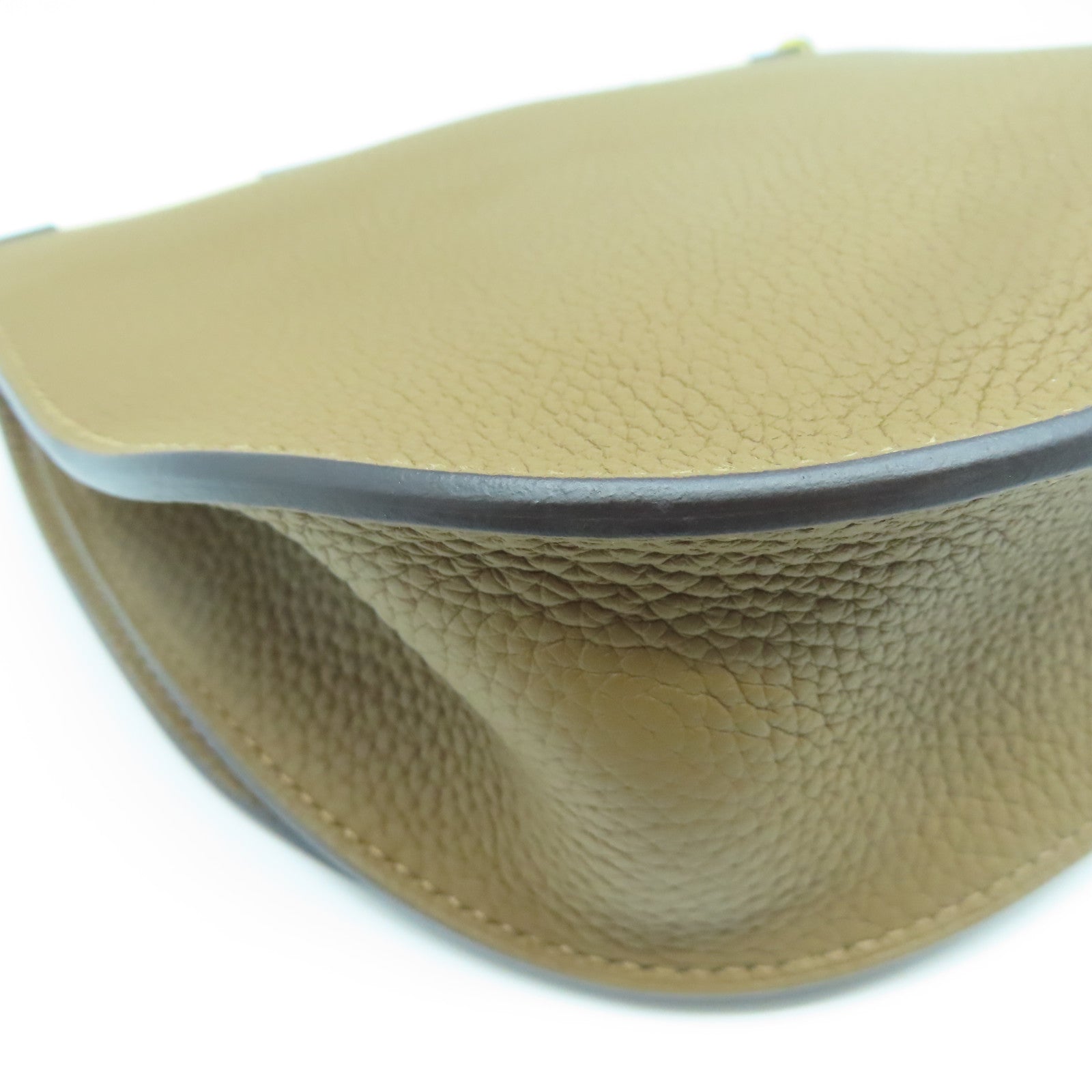 HERMES Taurillon Clemence皮革/Chevre Mysore皮革Sac Saut 25肩背袋啡色/黑色/白色