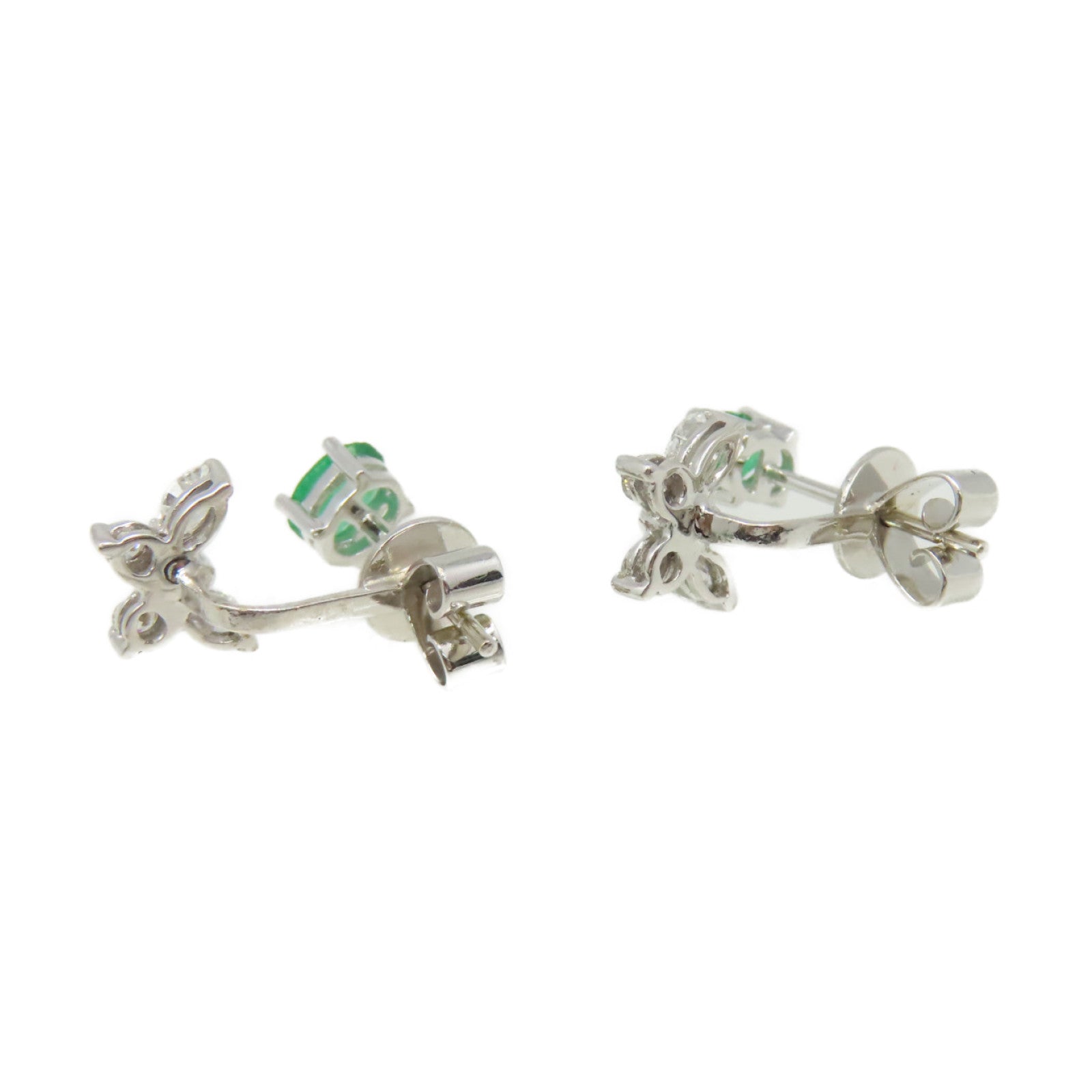 JEWELRY 【激減優惠】18K白金Emerald Earrings綠寶石耳環