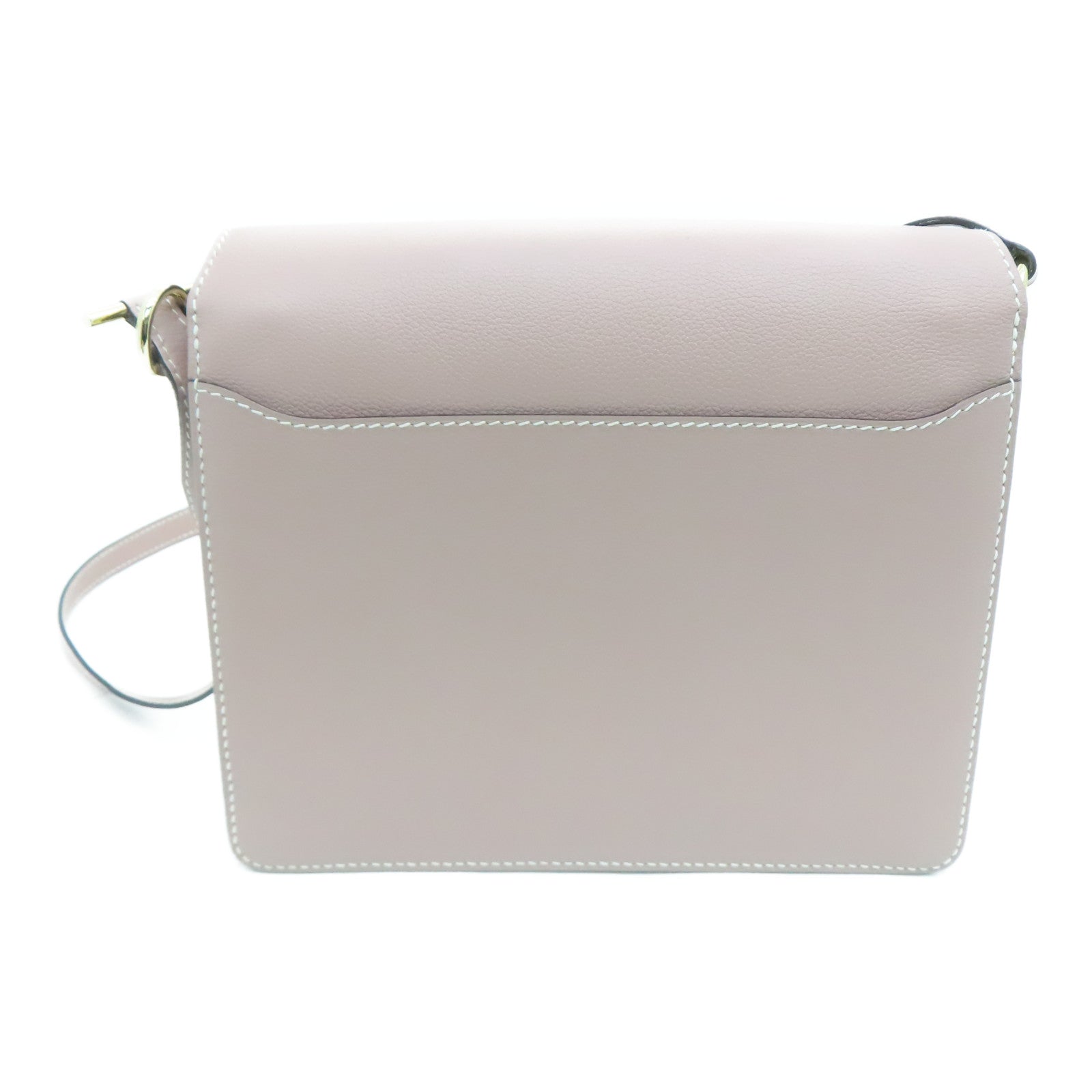 HERMES Evercolor皮革Roulis 23金扣肩背袋Glycine褐色