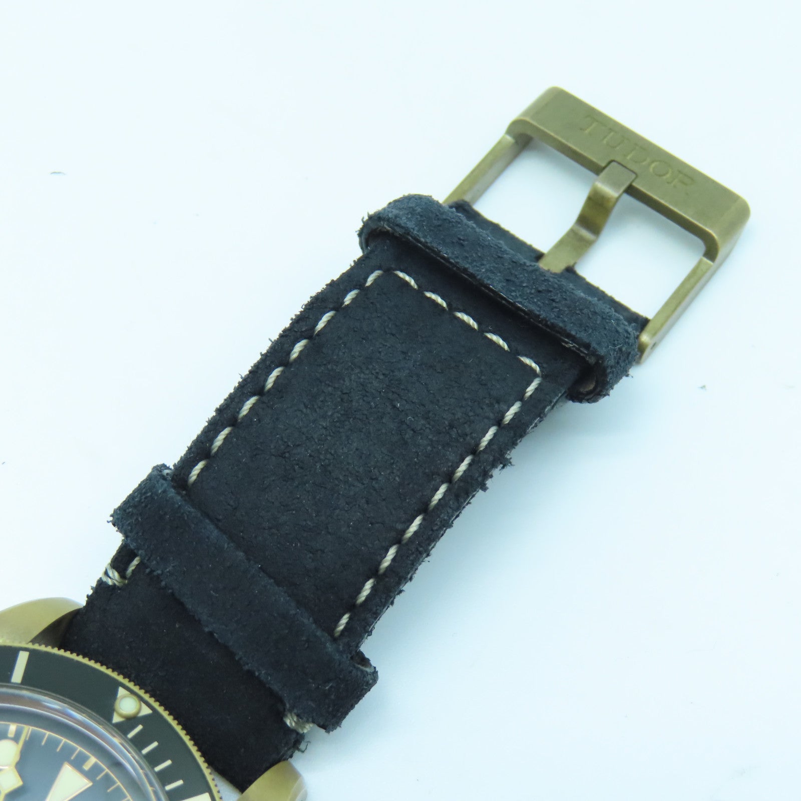 TUDOR Black Bay Bronze Bronze/Leather Band Watch Automatic Movement Black