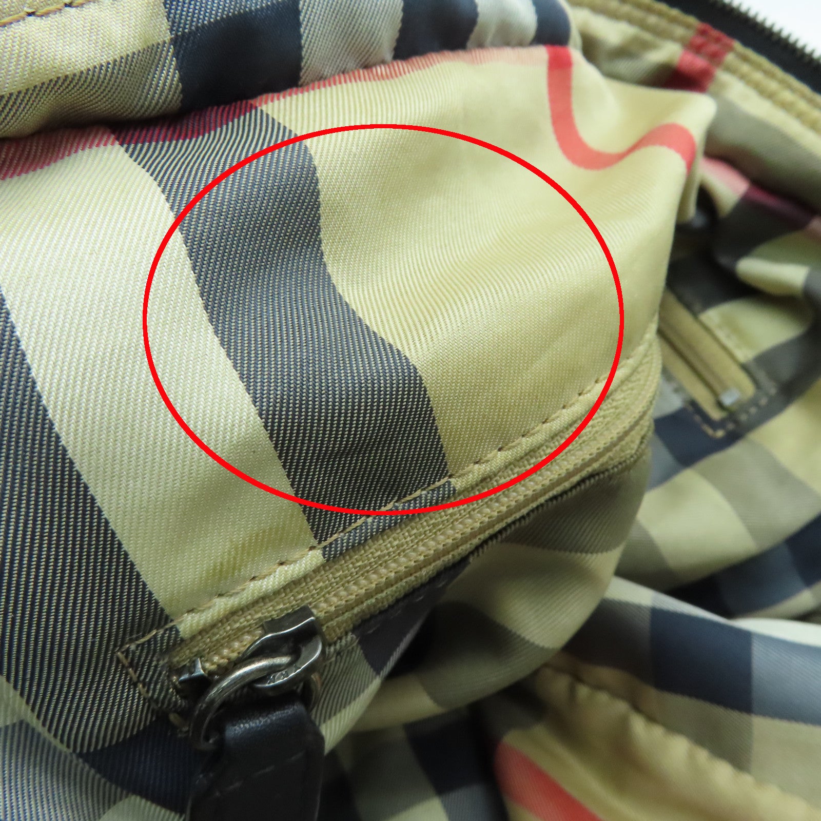 BURBERRY 尼龙Tote Bag黑扣手挽肩背两用袋黑色