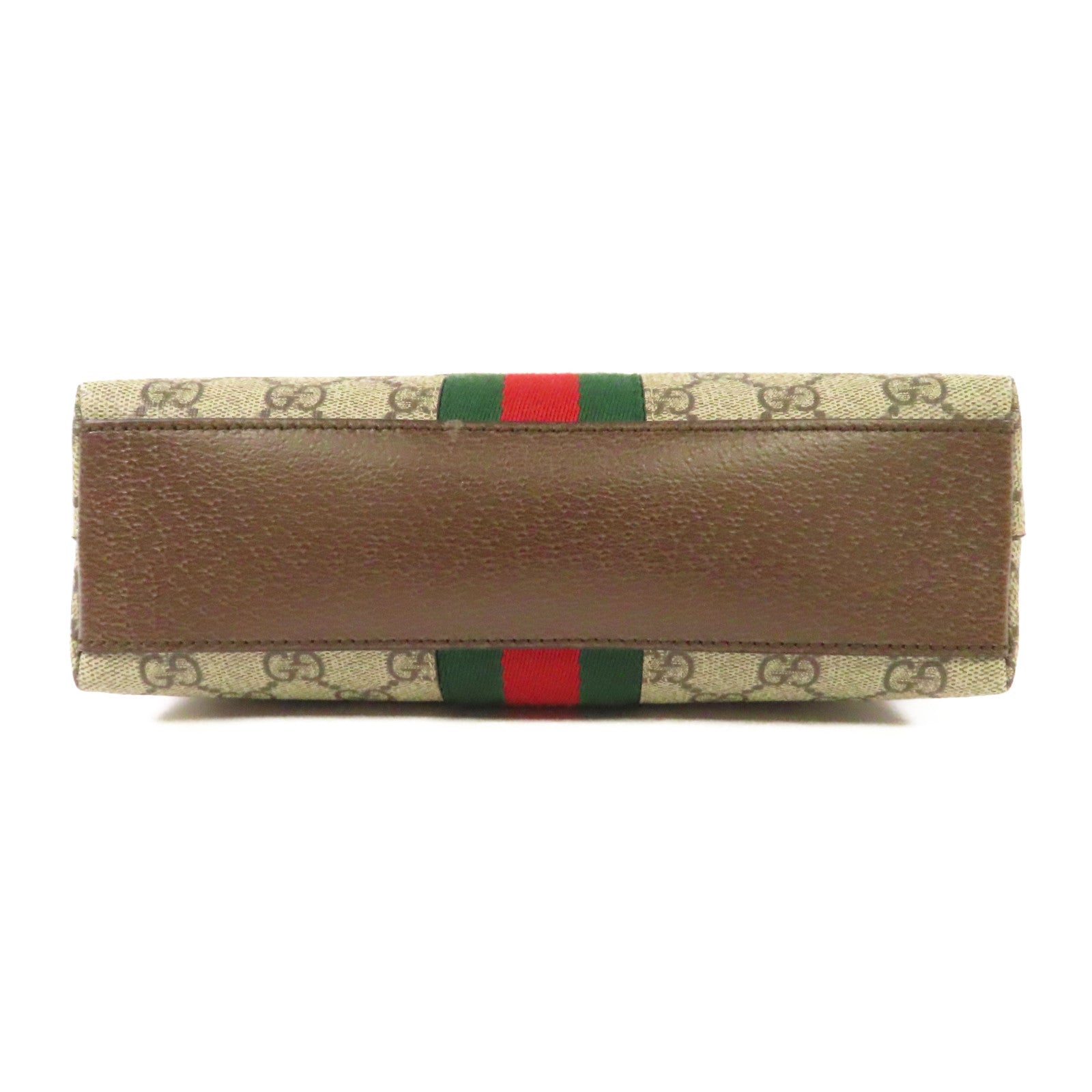 GUCCI 塗層帆布Ophidia GG金扣肩背袋啡色