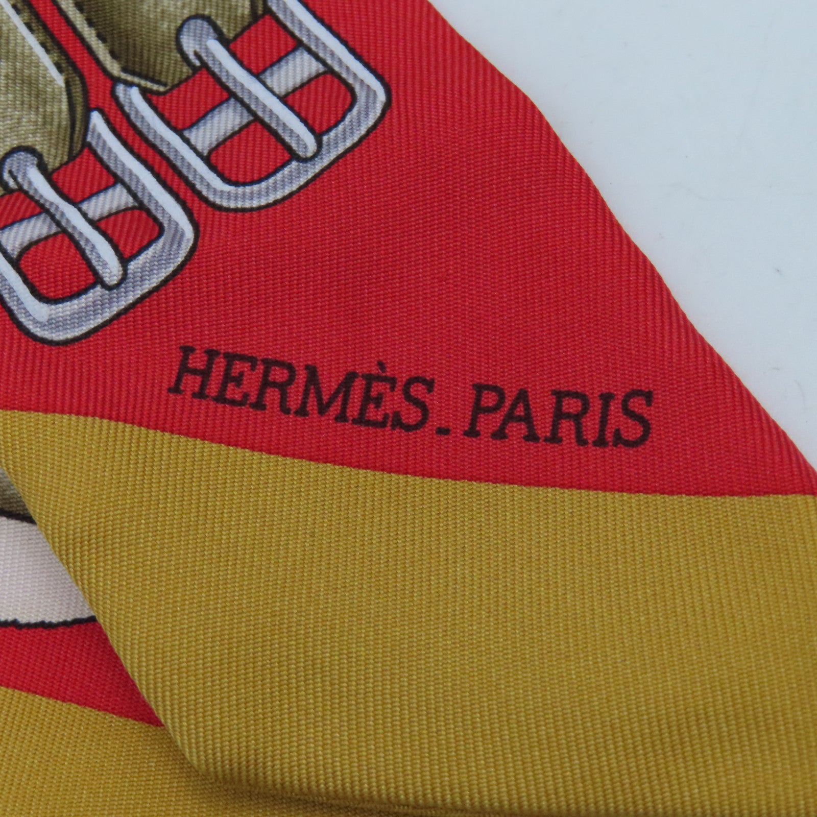 HERMES 【激減優惠】絲質Twilly Scarf絲巾紅色