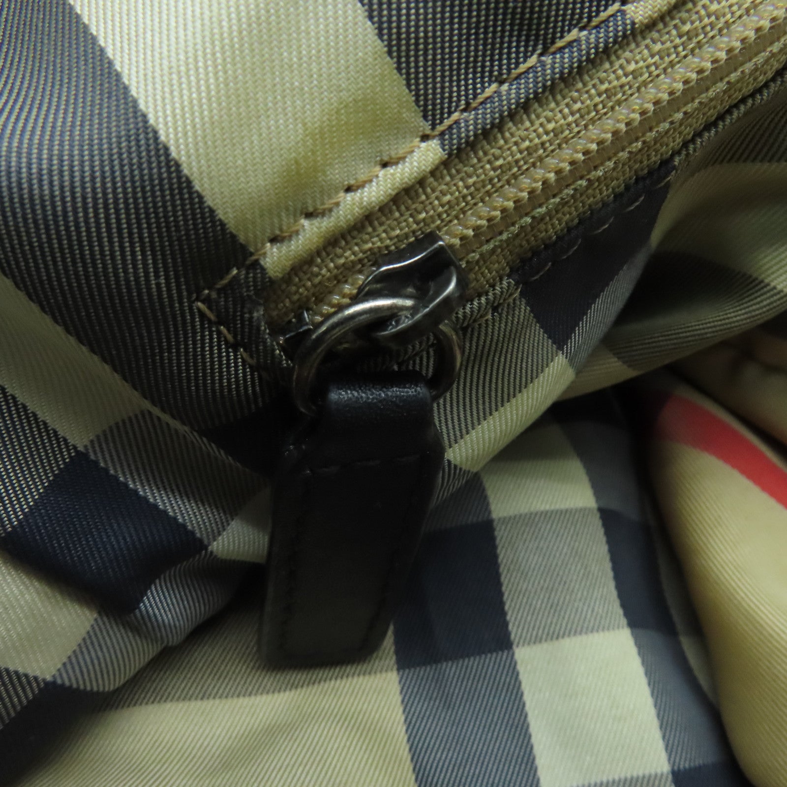 BURBERRY 尼龙Tote Bag黑扣手挽肩背两用袋黑色