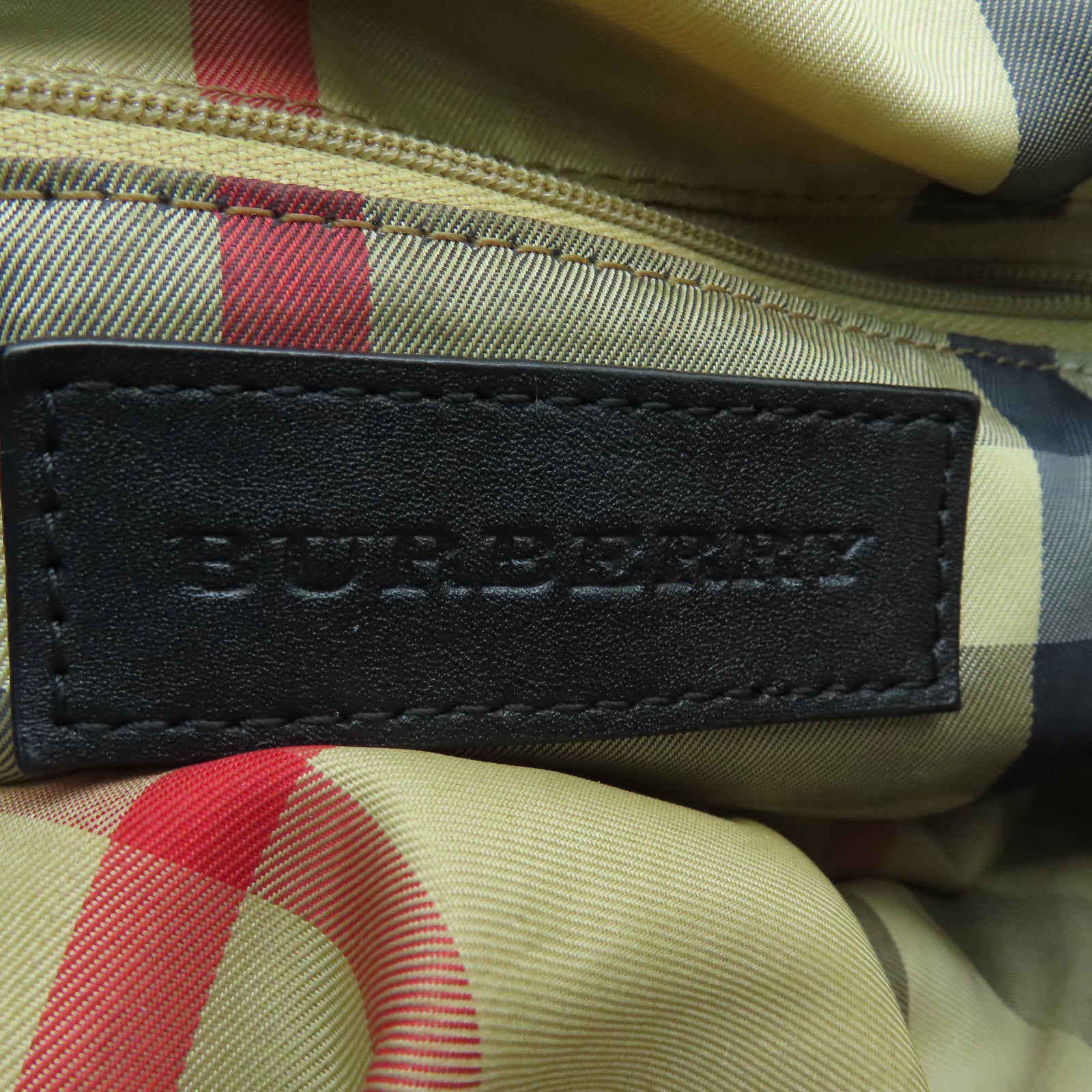 BURBERRY 尼龙Tote Bag黑扣手挽肩背两用袋黑色