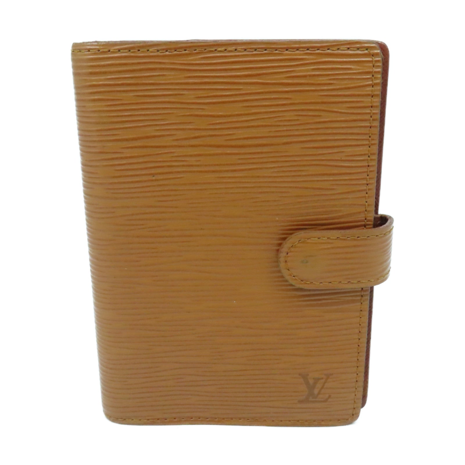 LOUIS VUITTON Epi Agenda PM金扣記事簿套啡色