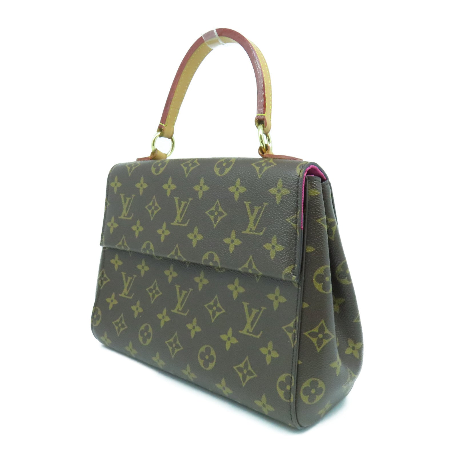 LOUIS VUITTON Monogram Cluny BB金扣手挽肩背兩用袋啡色