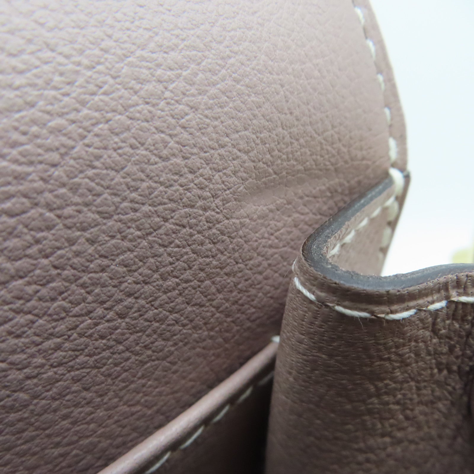 HERMES Evercolor皮革Roulis 23金扣肩背袋Glycine褐色