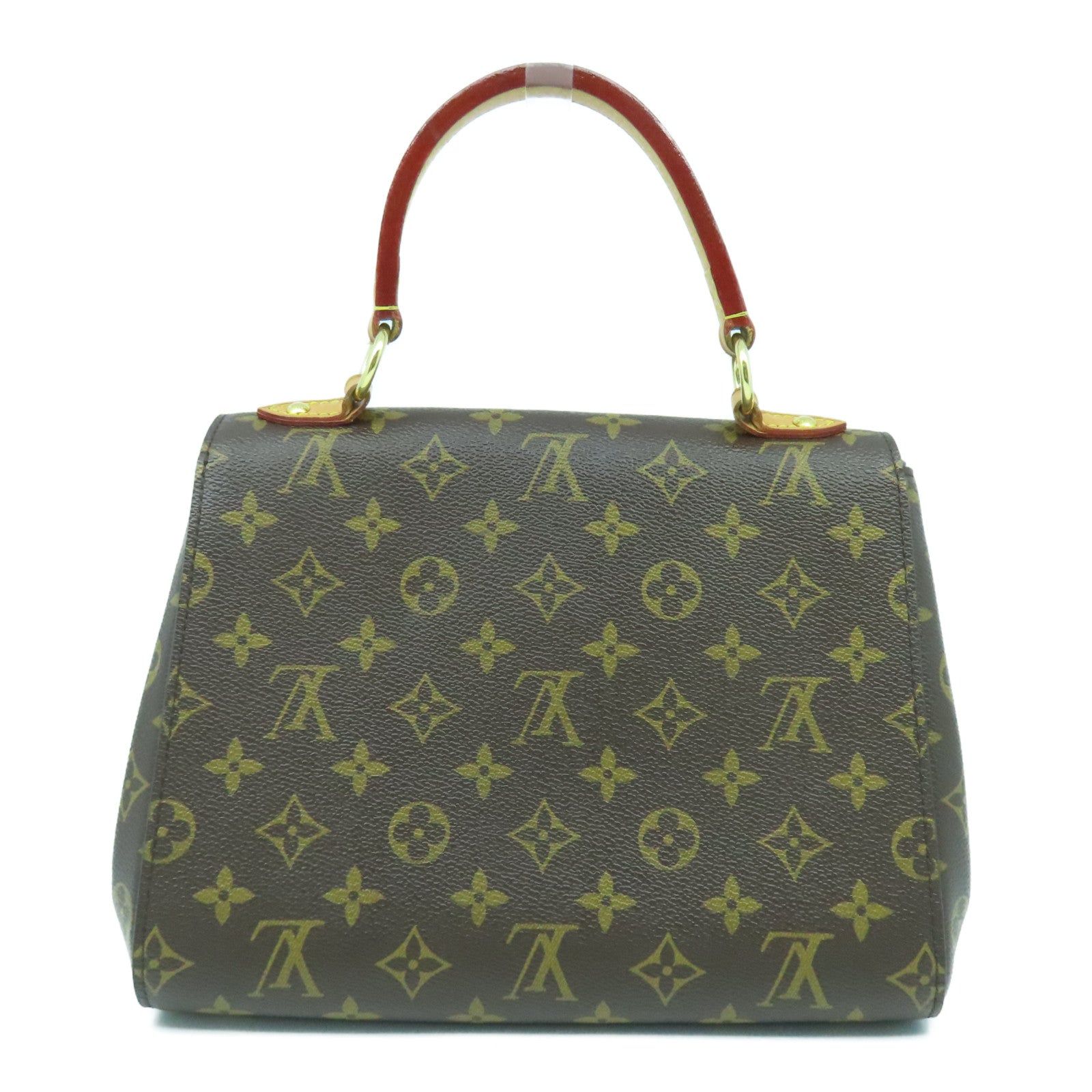 LOUIS VUITTON Monogram Cluny BB金扣手挽肩背兩用袋啡色