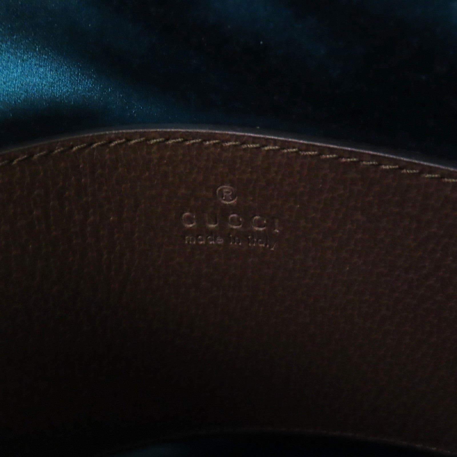 GUCCI 塗層帆布Ophidia GG金扣肩背袋啡色