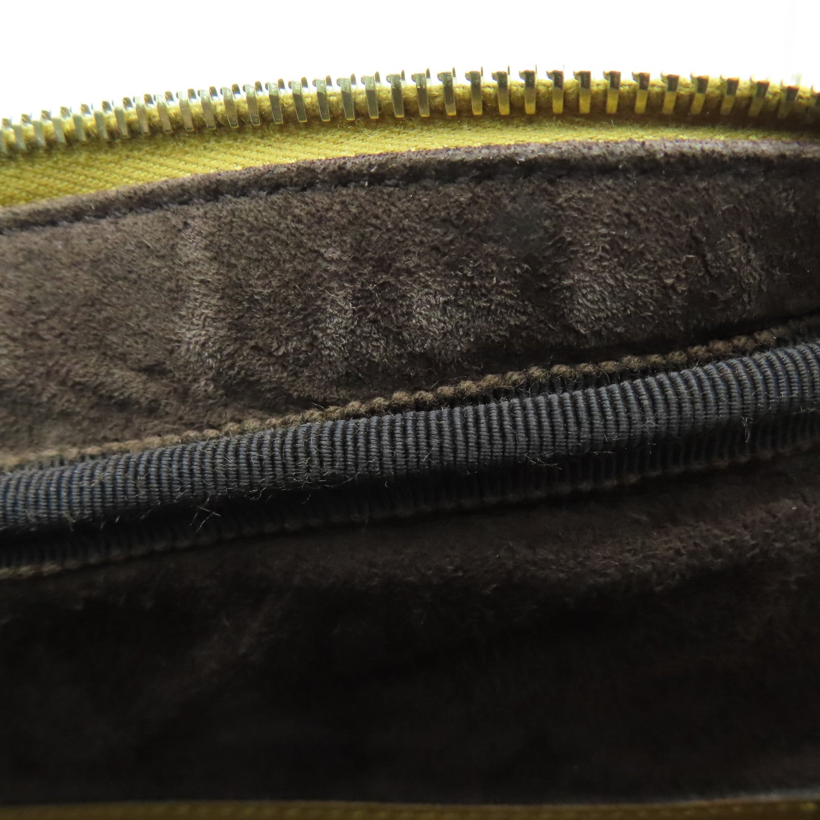GUCCI [Sharp Discount] Crocodile Leather Handbag Brown Brown