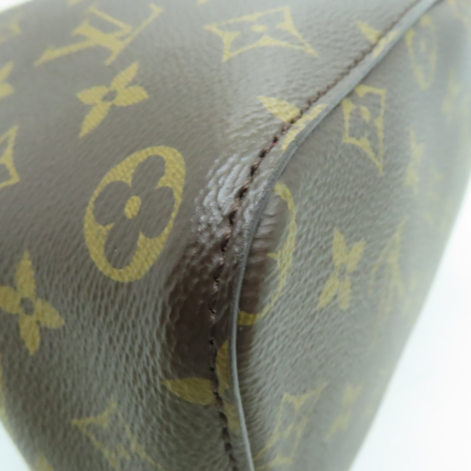 LOUIS VUITTON Monogram Neo Noe MM金扣肩背袋啡色/紅色