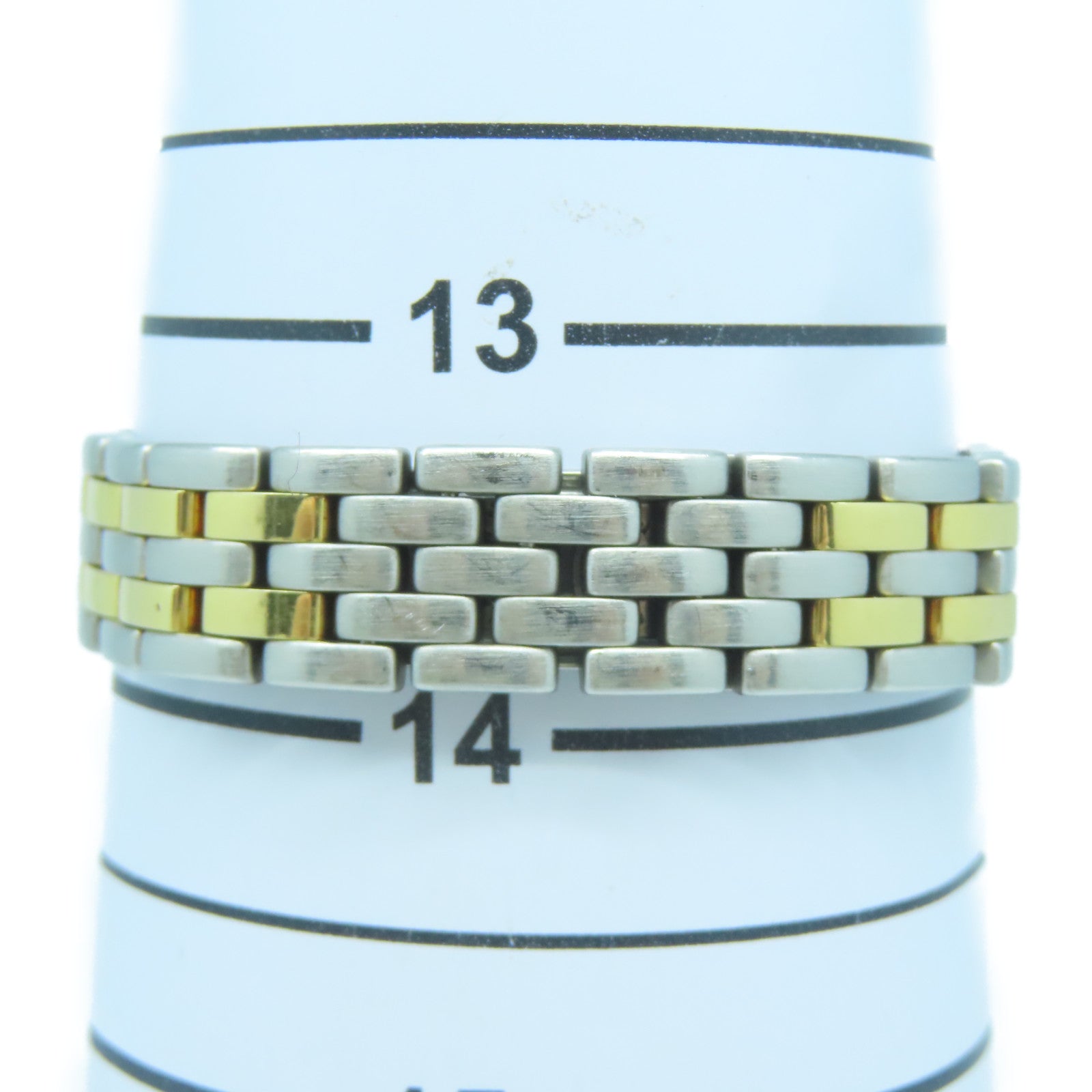 CARTIER 18K黃金/不鏽鋼Panthere de Cartier手錶米色#13.5cm