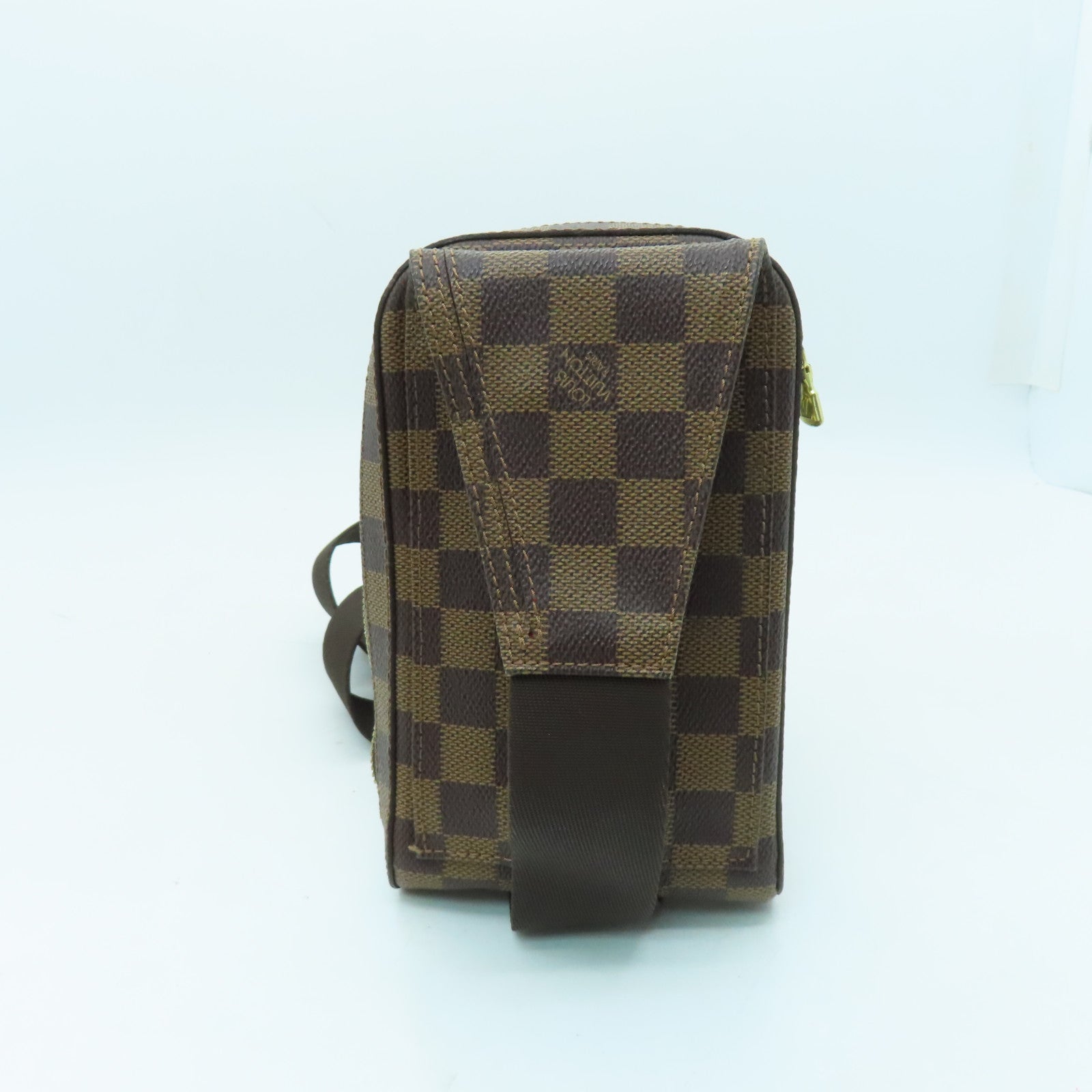 LOUIS VUITTON Damier Geronimos金扣腰包啡色
