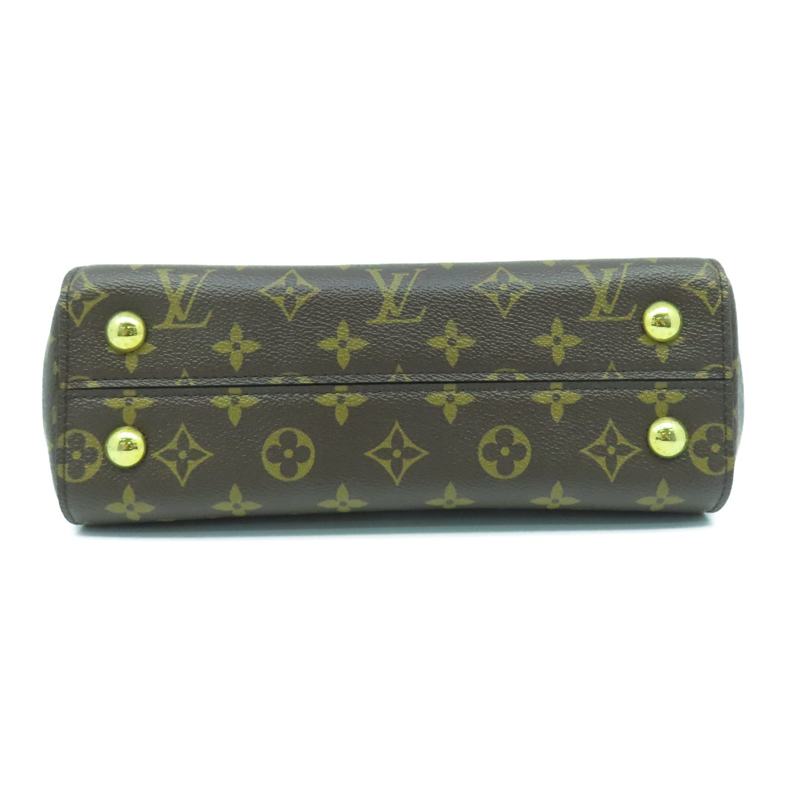 LOUIS VUITTON Monogram Cluny BB金扣手挽肩背兩用袋啡色