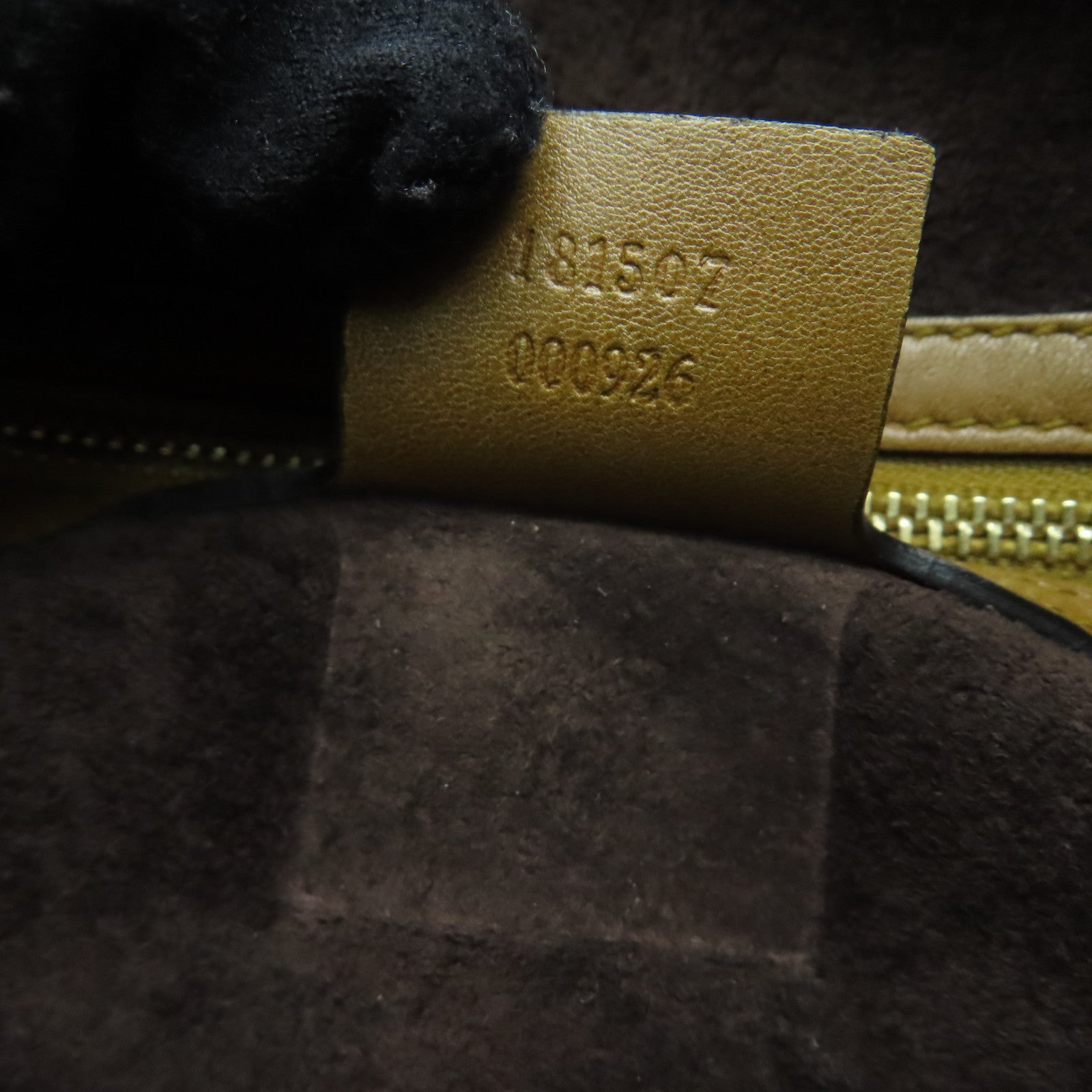 GUCCI [Sharp Discount] Crocodile Leather Handbag Brown Brown