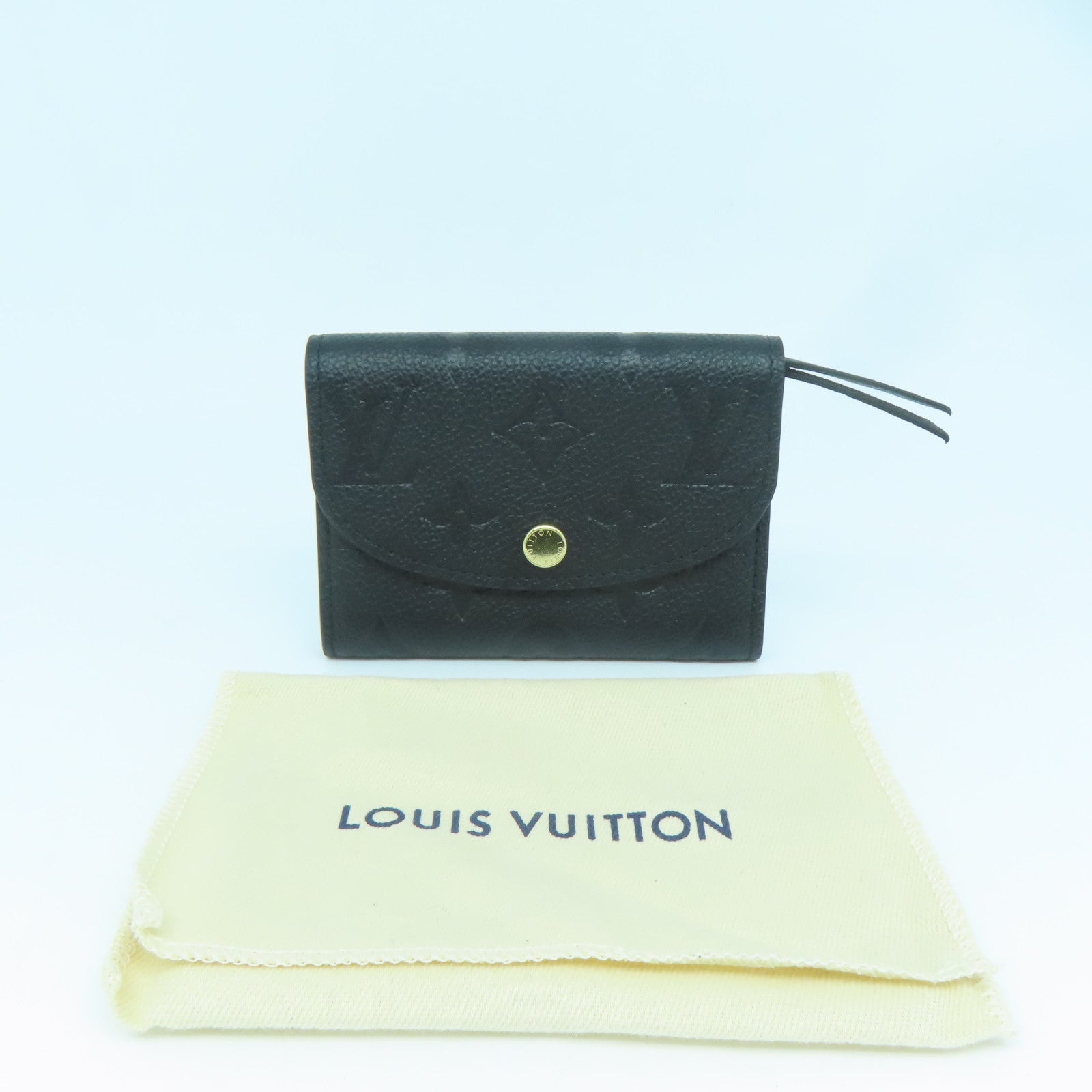LOUIS VUITTON Monogram Empreinte Rosalie Coin Purse金扣零錢包黑色