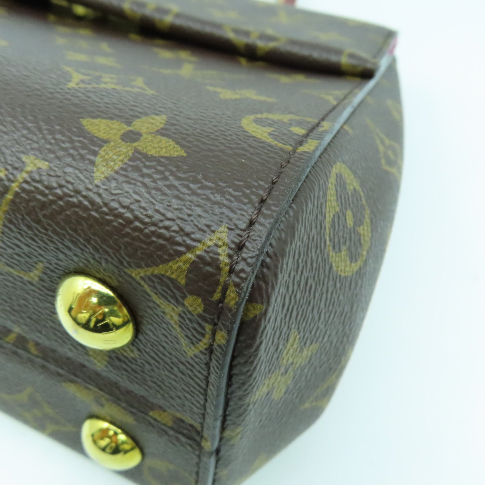 LOUIS VUITTON Monogram Cluny BB金扣手挽肩背兩用袋啡色