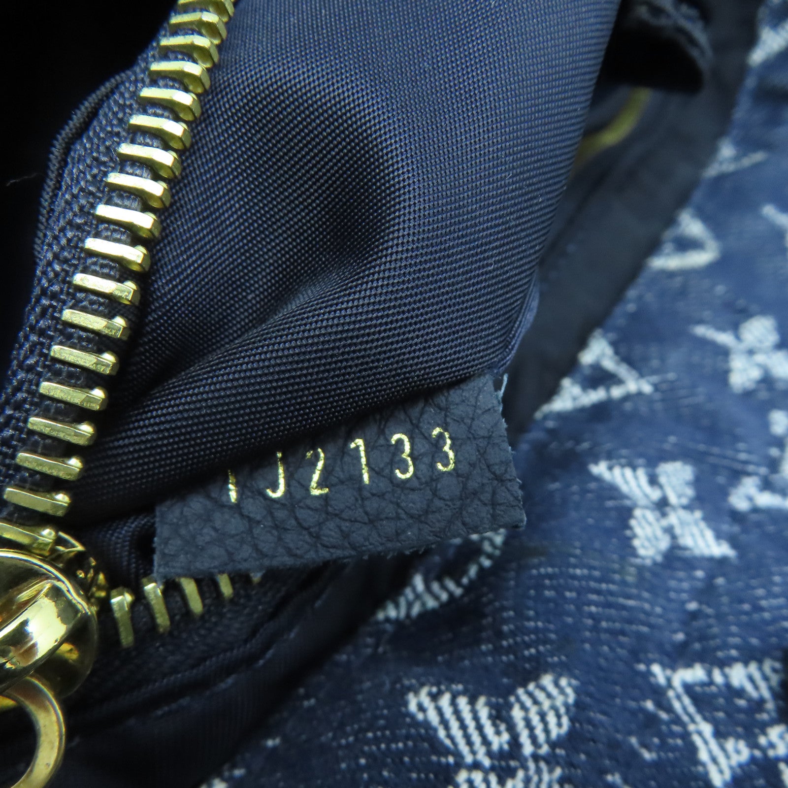 LOUIS VUITTON Monogram Denim Noefle MM金扣手挽肩背兩用袋藍色