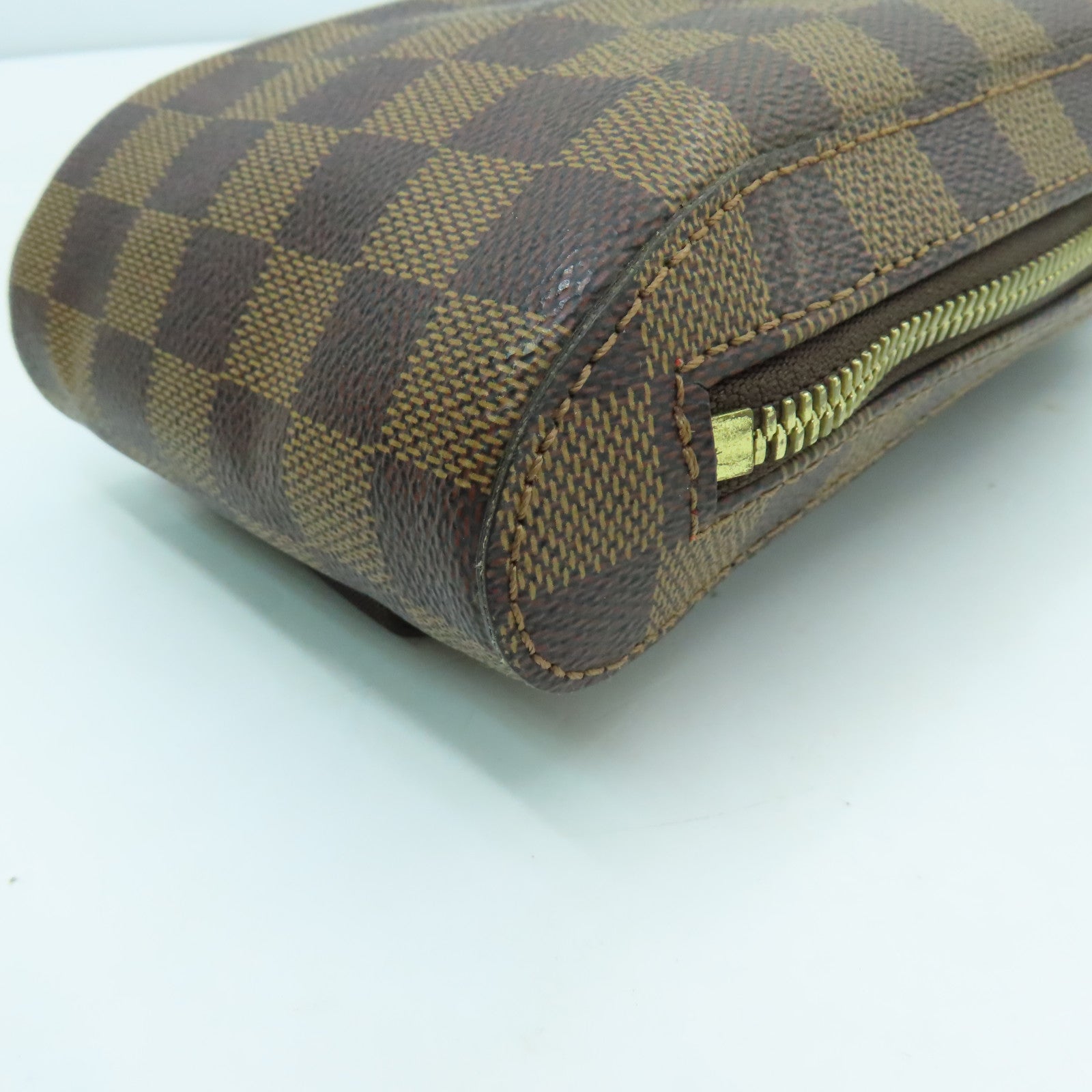 LOUIS VUITTON Damier Geronimos金扣腰包啡色