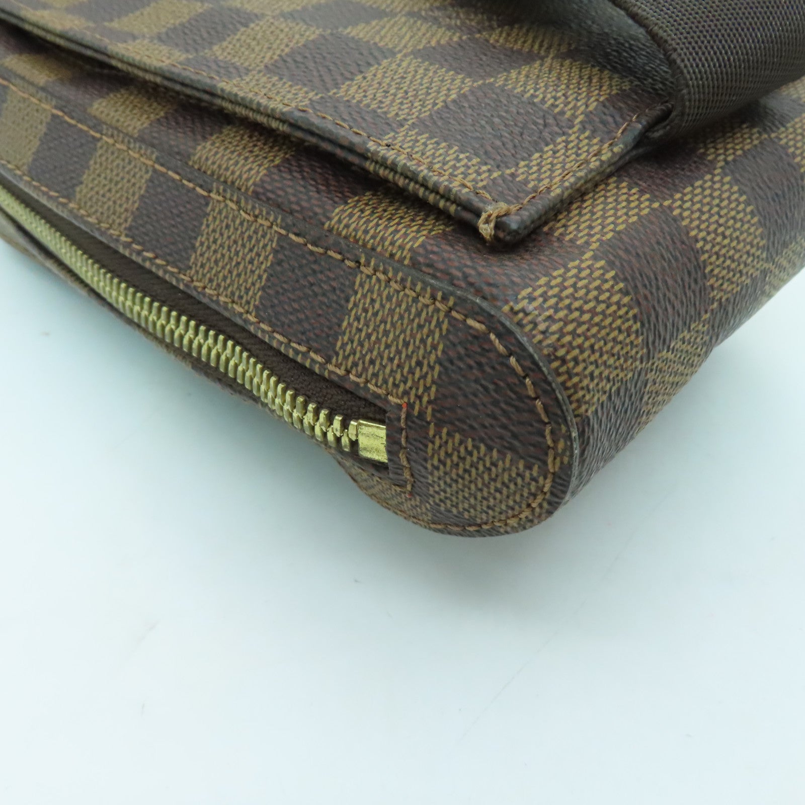 LOUIS VUITTON Damier Geronimos金扣腰包啡色