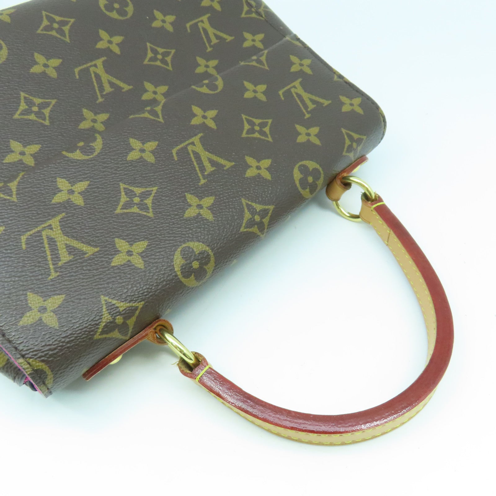 LOUIS VUITTON Monogram Cluny BB金扣手挽肩背兩用袋啡色