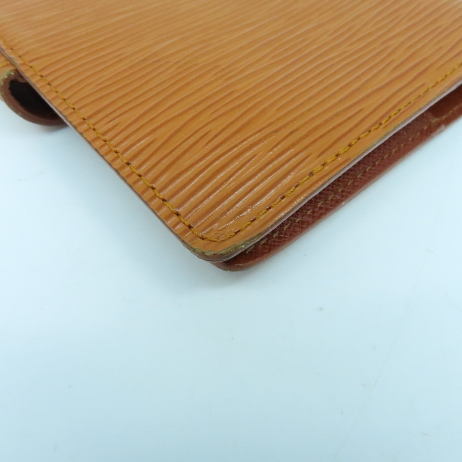 LOUIS VUITTON Epi Agenda PM金扣記事簿套啡色