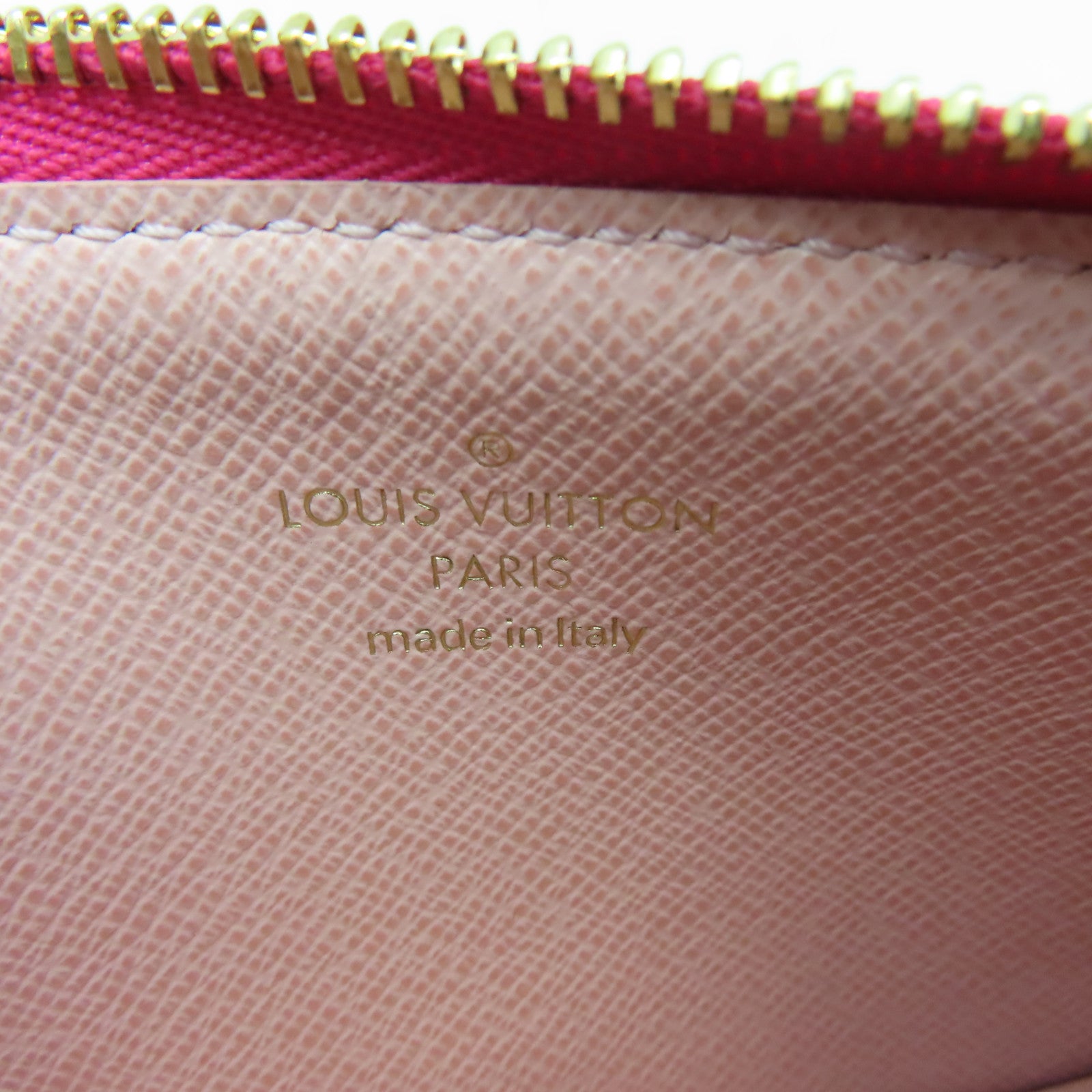 LOUIS VUITTON Monogram Coin Purse金扣零錢包啡色/紅色