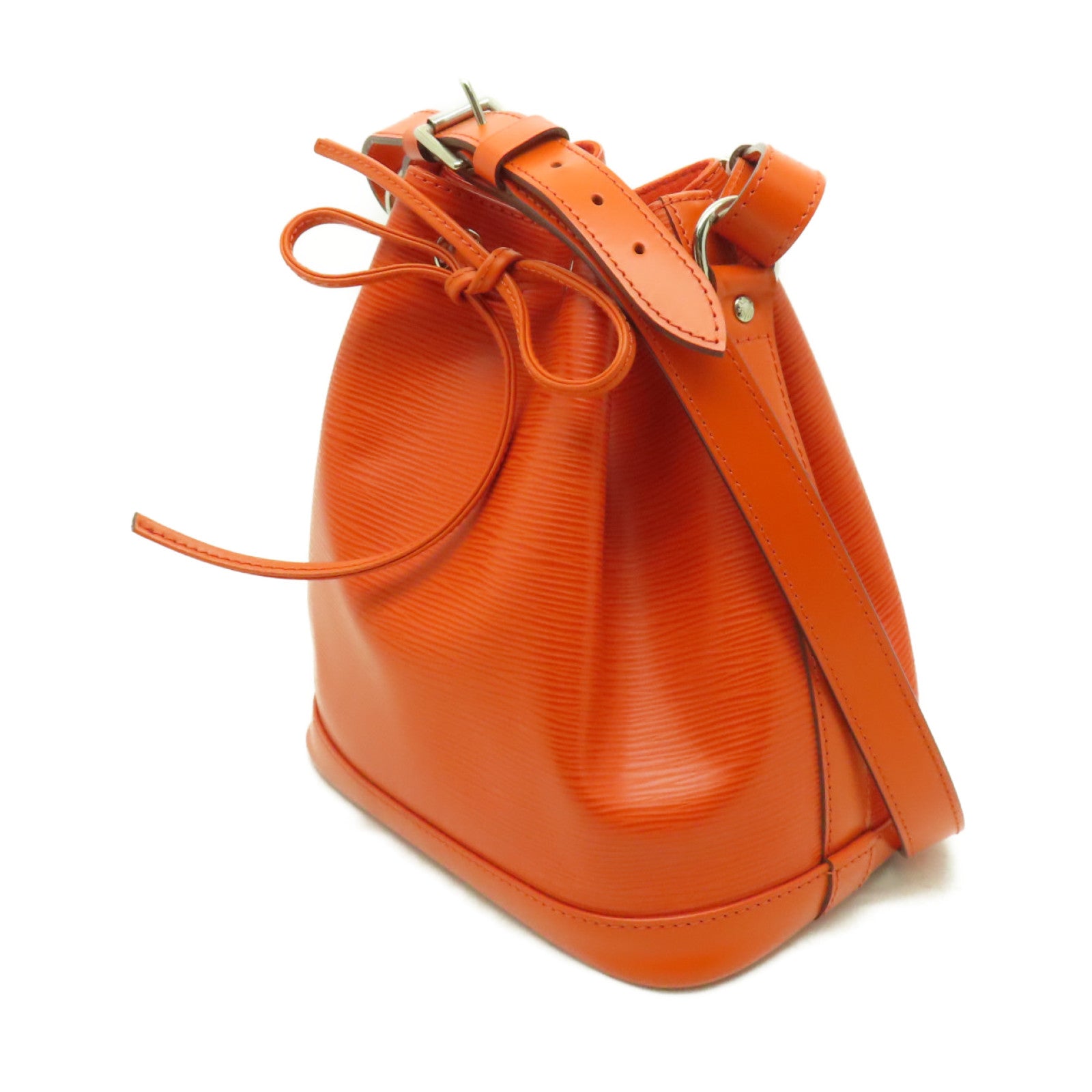 LOUIS VUITTON Epi Noe BB銀扣肩背袋橙色