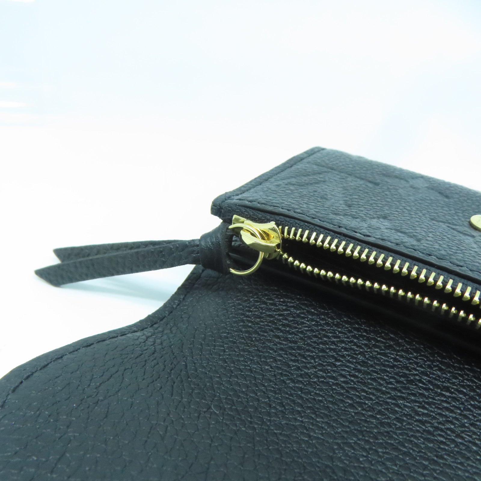 LOUIS VUITTON Monogram Empreinte Rosalie Coin Purse金扣零錢包黑色