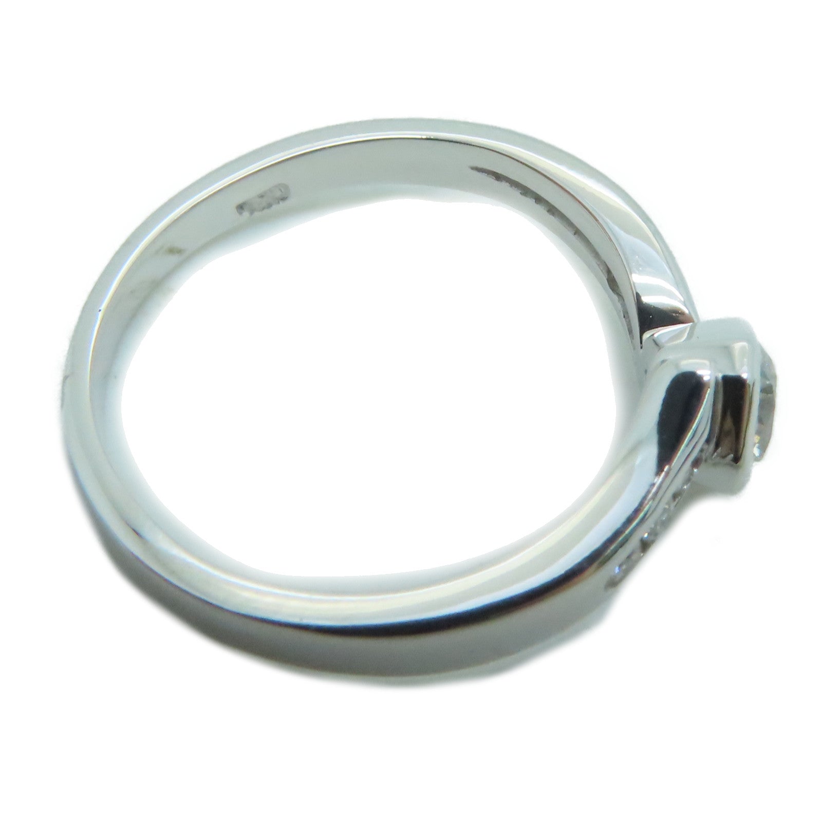 JEWELRY [Sharp Discount] 18K White Gold Diamond Ring US#5.75