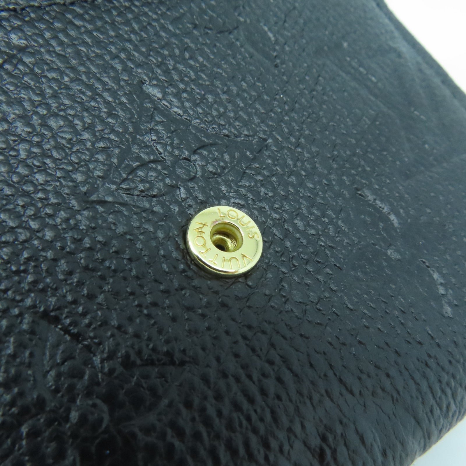 LOUIS VUITTON Monogram Empreinte Rosalie Coin Purse金扣零錢包黑色