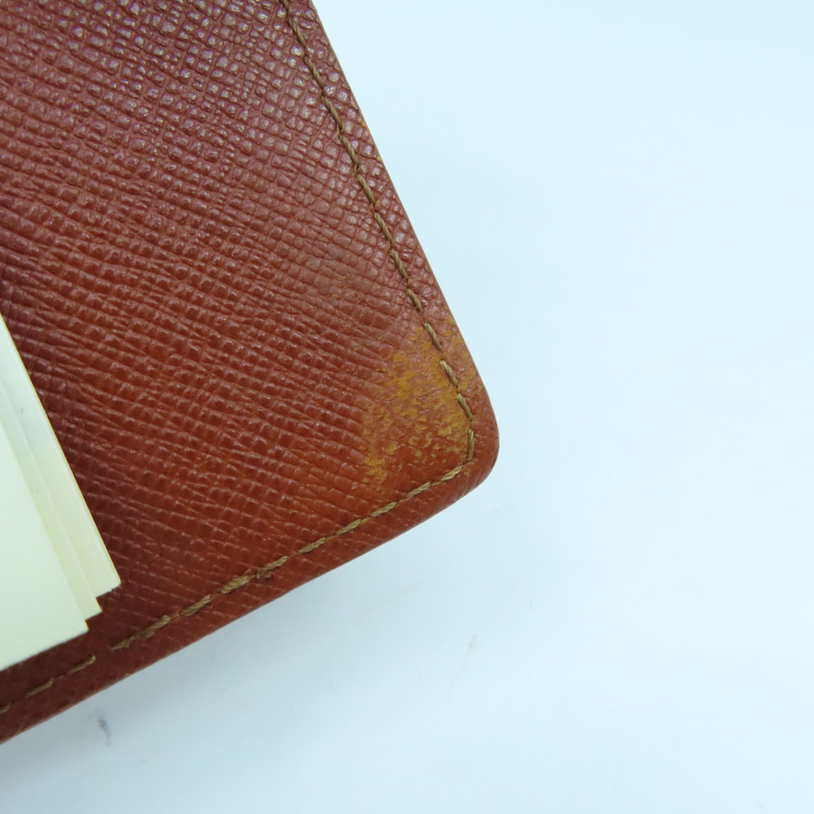 LOUIS VUITTON Epi Agenda PM金扣記事簿套啡色