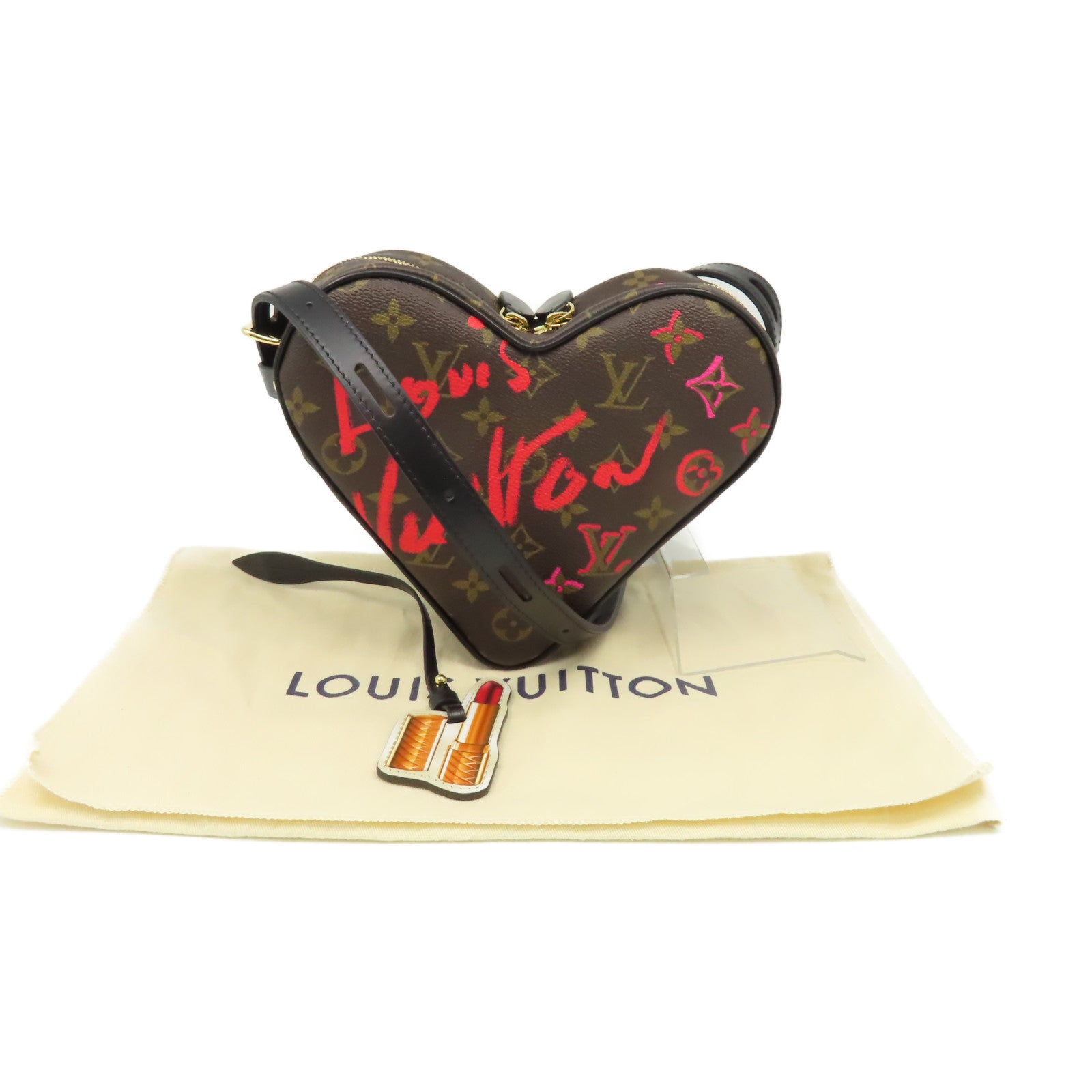 LOUIS VUITTON Monogram Fall In Love Sac Coeur Shoulder Bag肩背袋啡色
