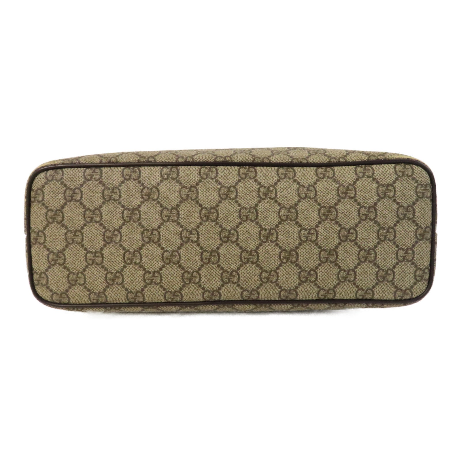 GUCCI 塗層帆布2 Way Shoulder金扣手挽肩背兩用袋啡色