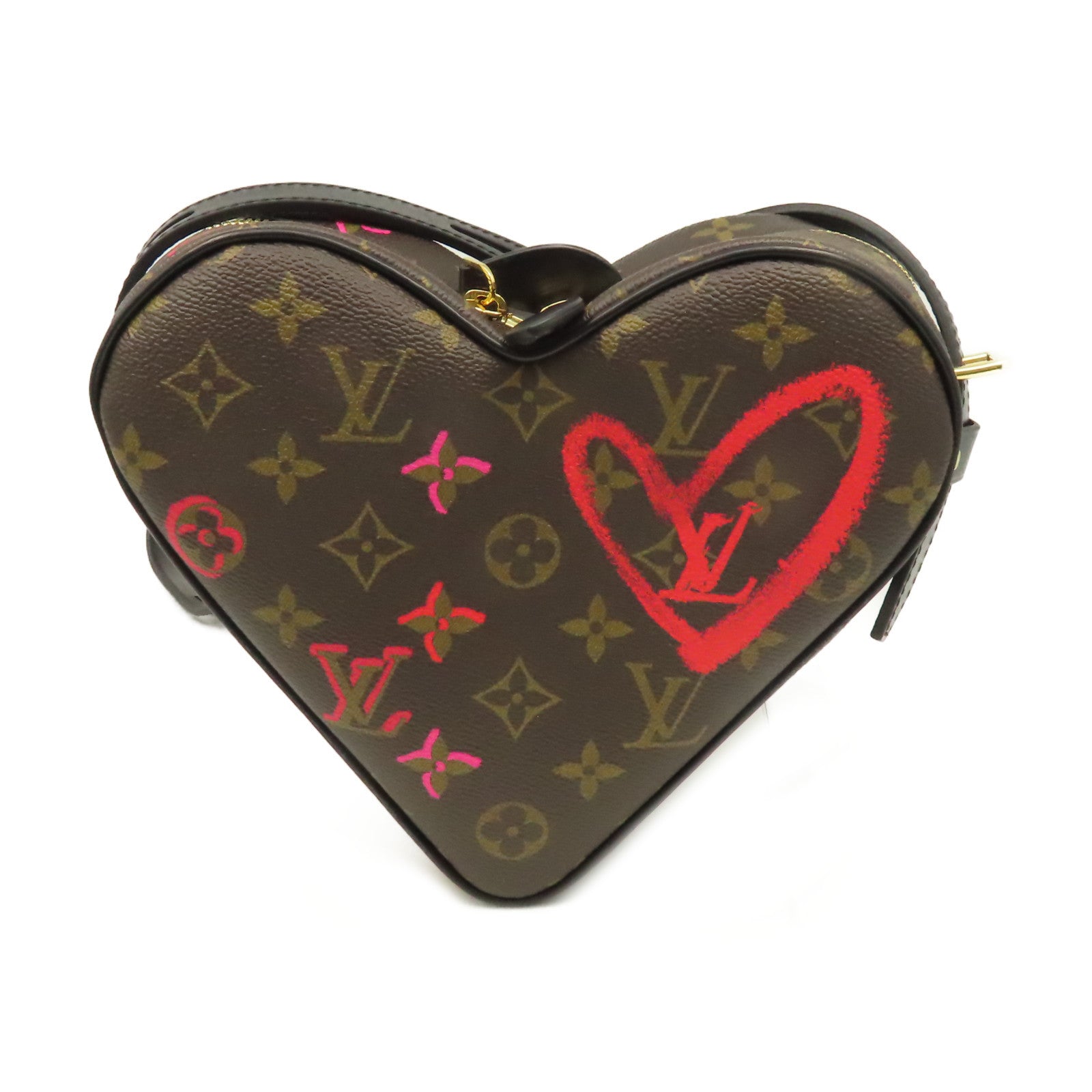 LOUIS VUITTON Monogram Fall In Love Sac Coeur Shoulder Bag肩背袋啡色