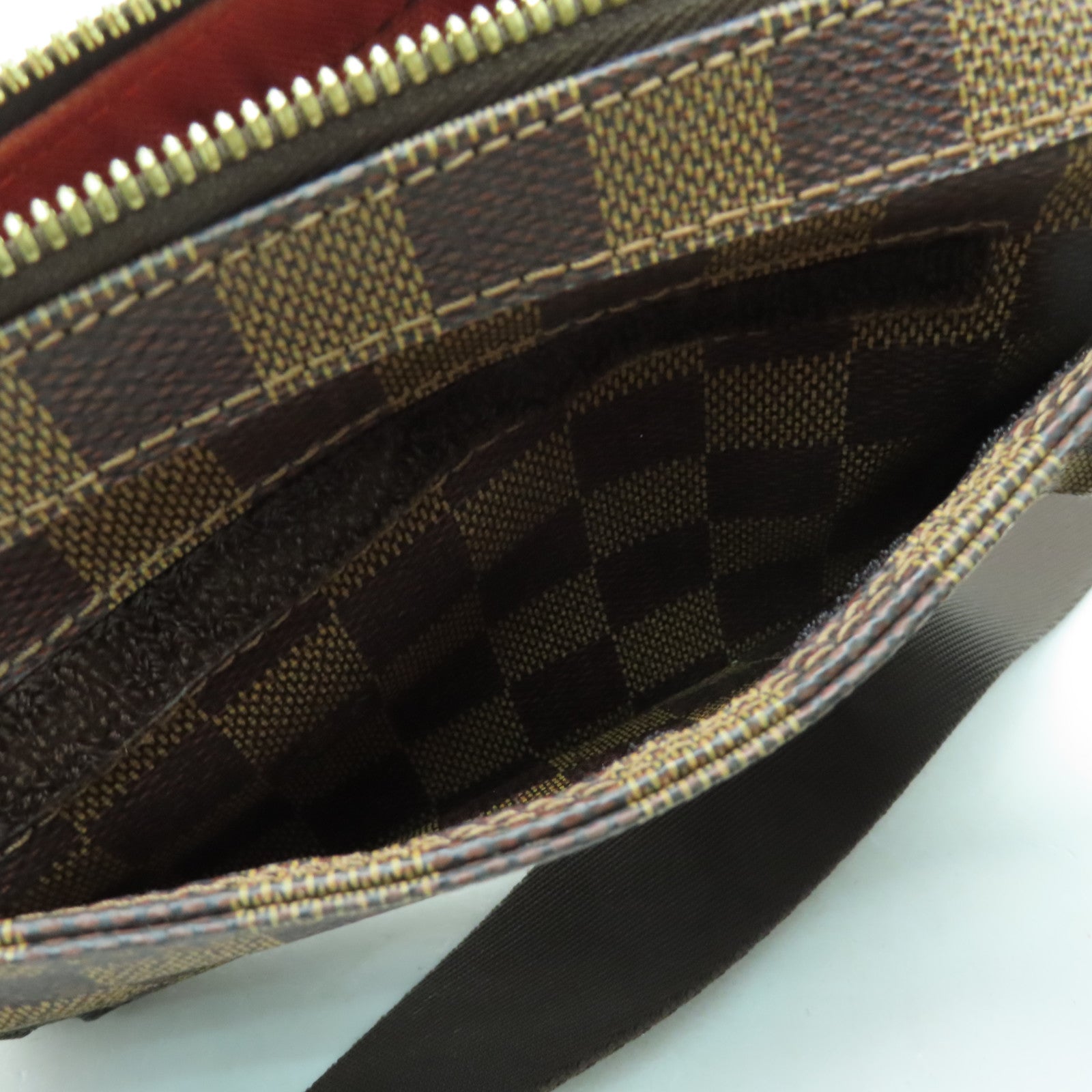 LOUIS VUITTON Damier Geronimos金扣腰包啡色