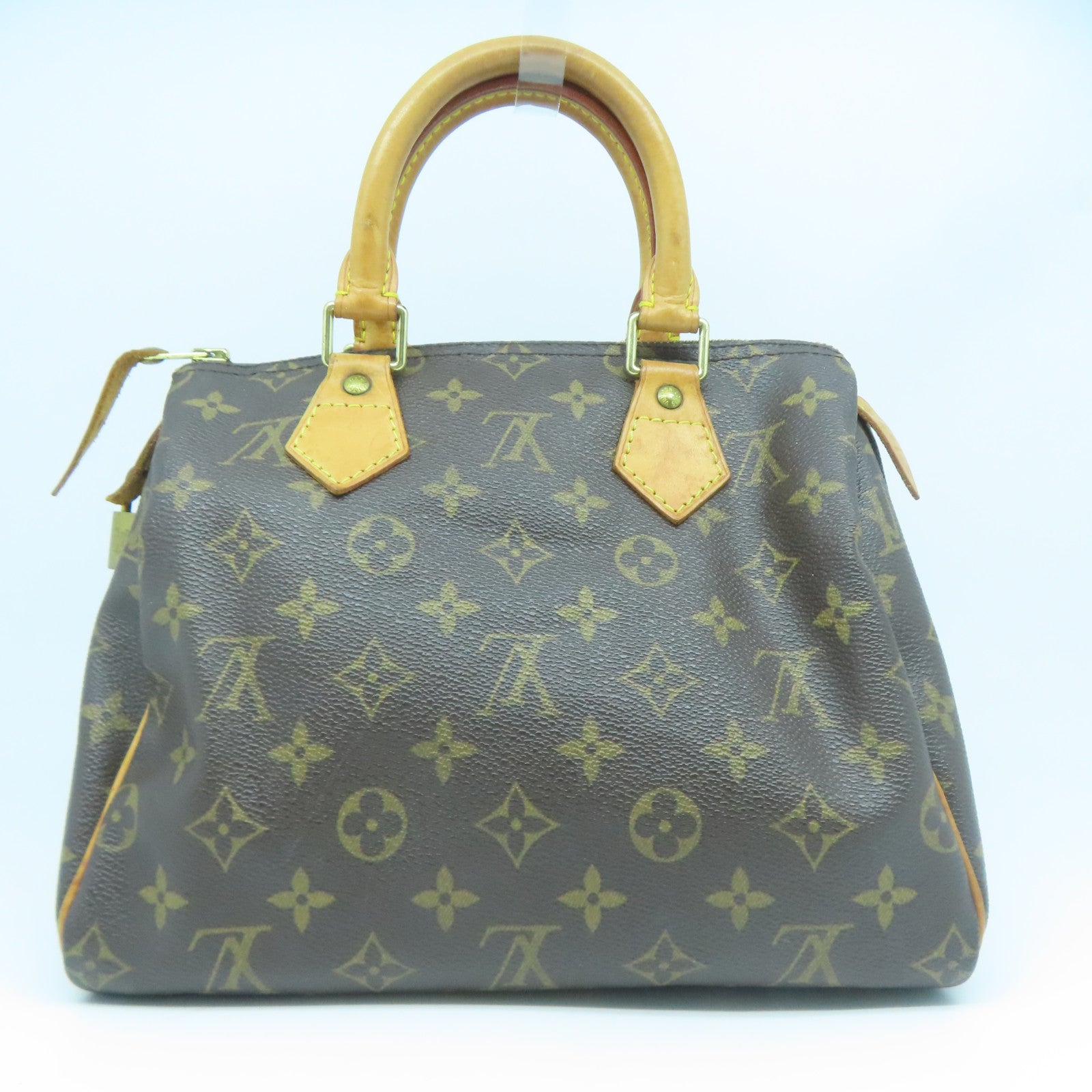 LOUIS VUITTON Monogram Speedy 25金扣手挽袋啡色