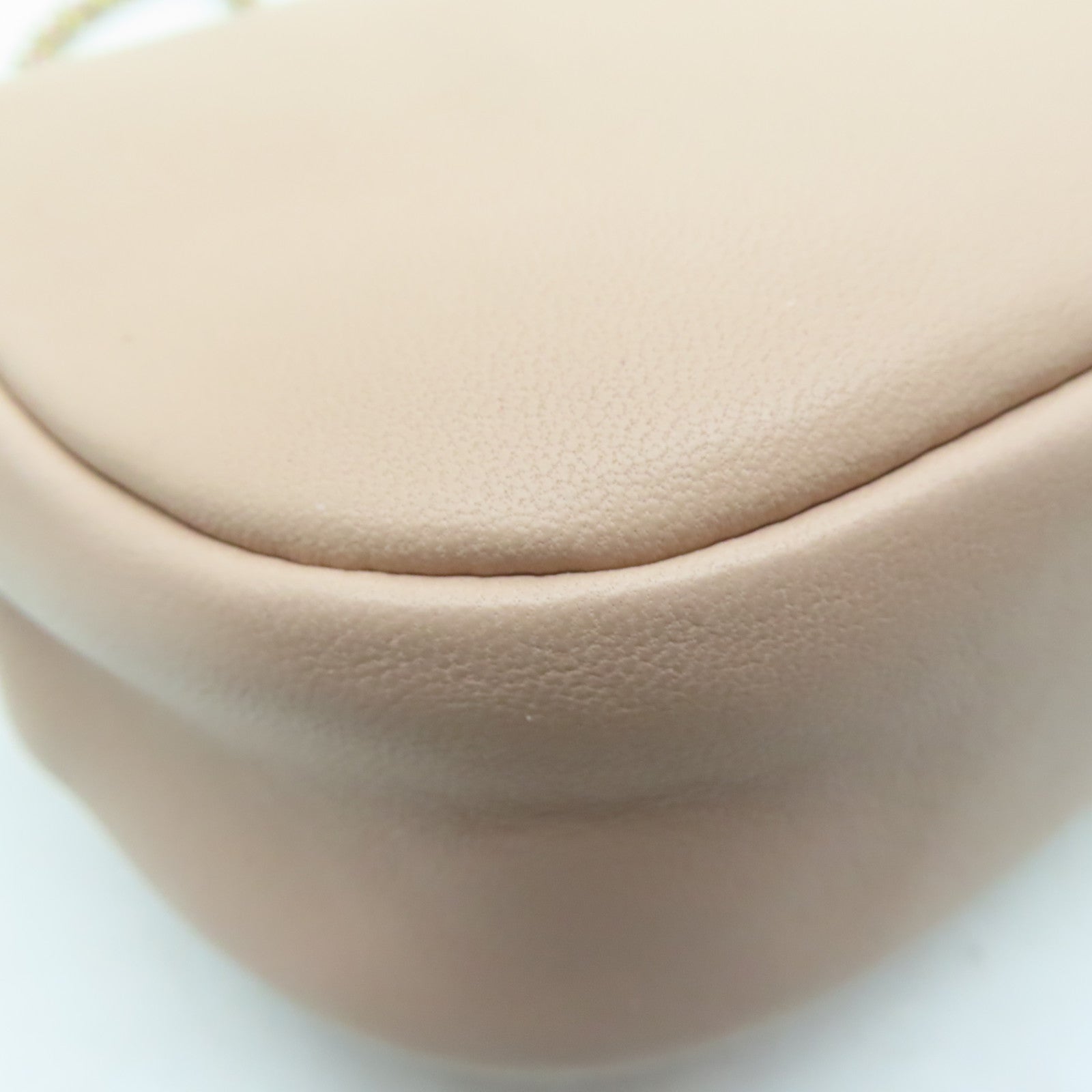 CHANEL 牛皮皮革Chain Shoulder Bag金扣链带肩背袋粉红色