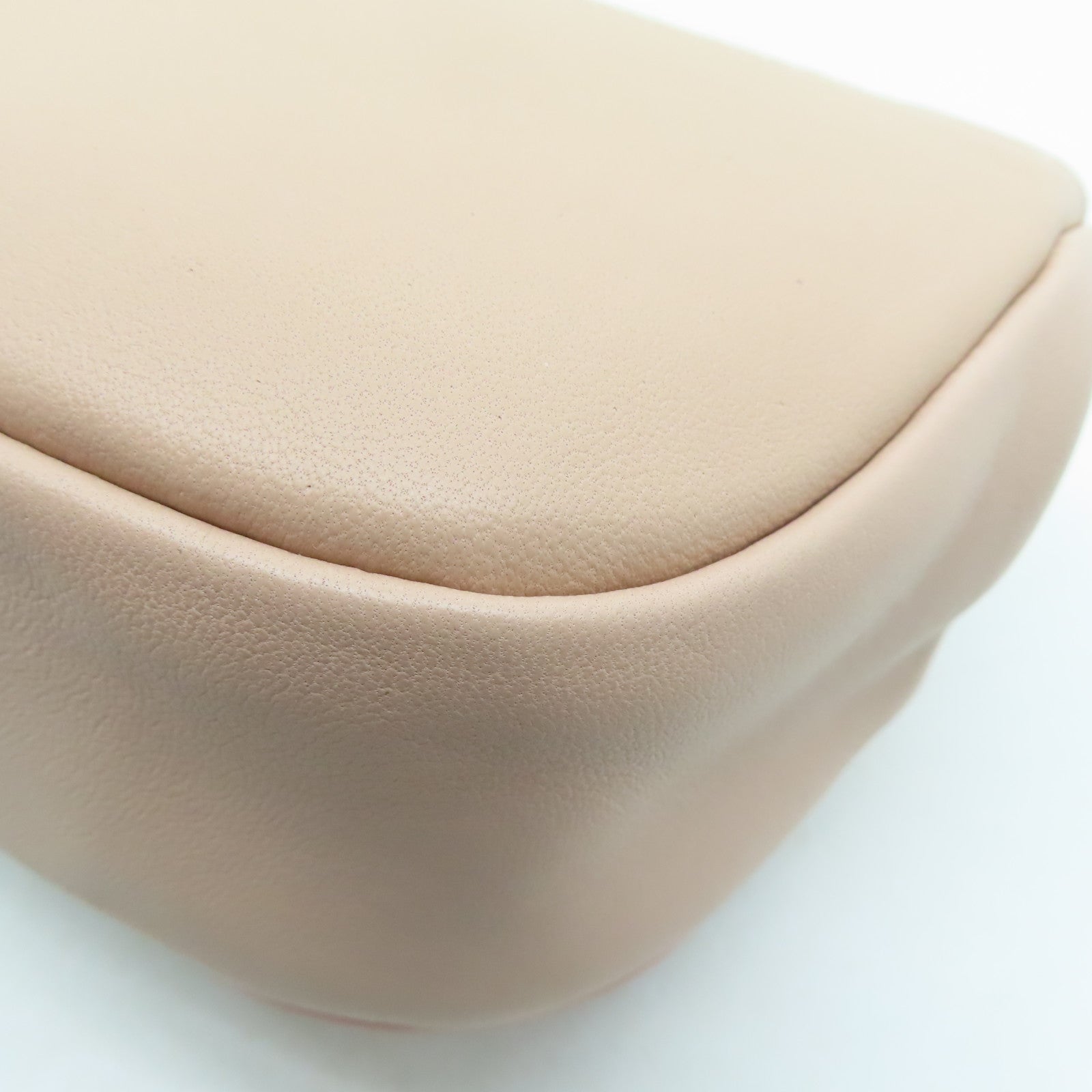 CHANEL 牛皮皮革Chain Shoulder Bag金扣链带肩背袋粉红色