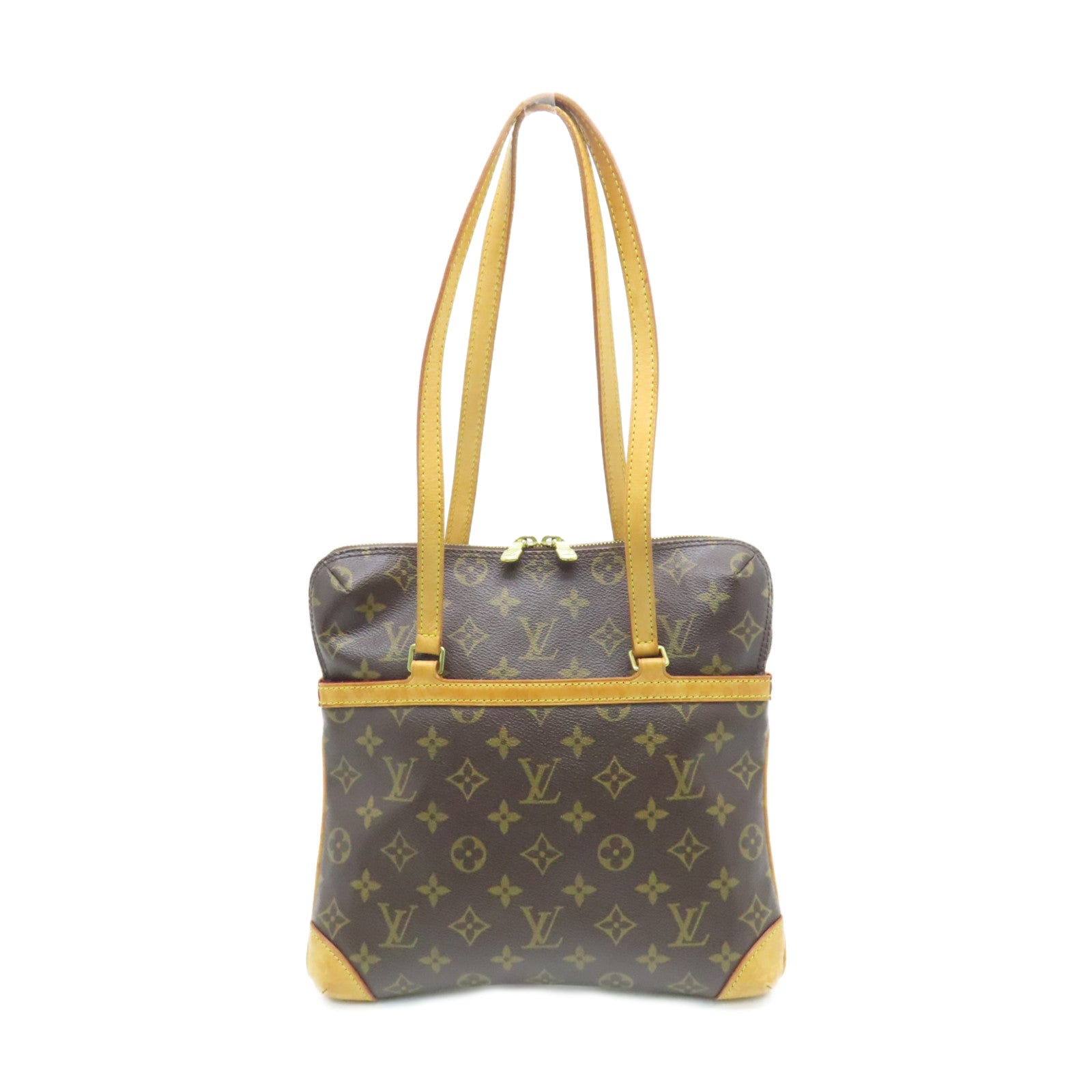 LOUIS VUITTON Monogram Coussin GM金扣肩背袋啡色