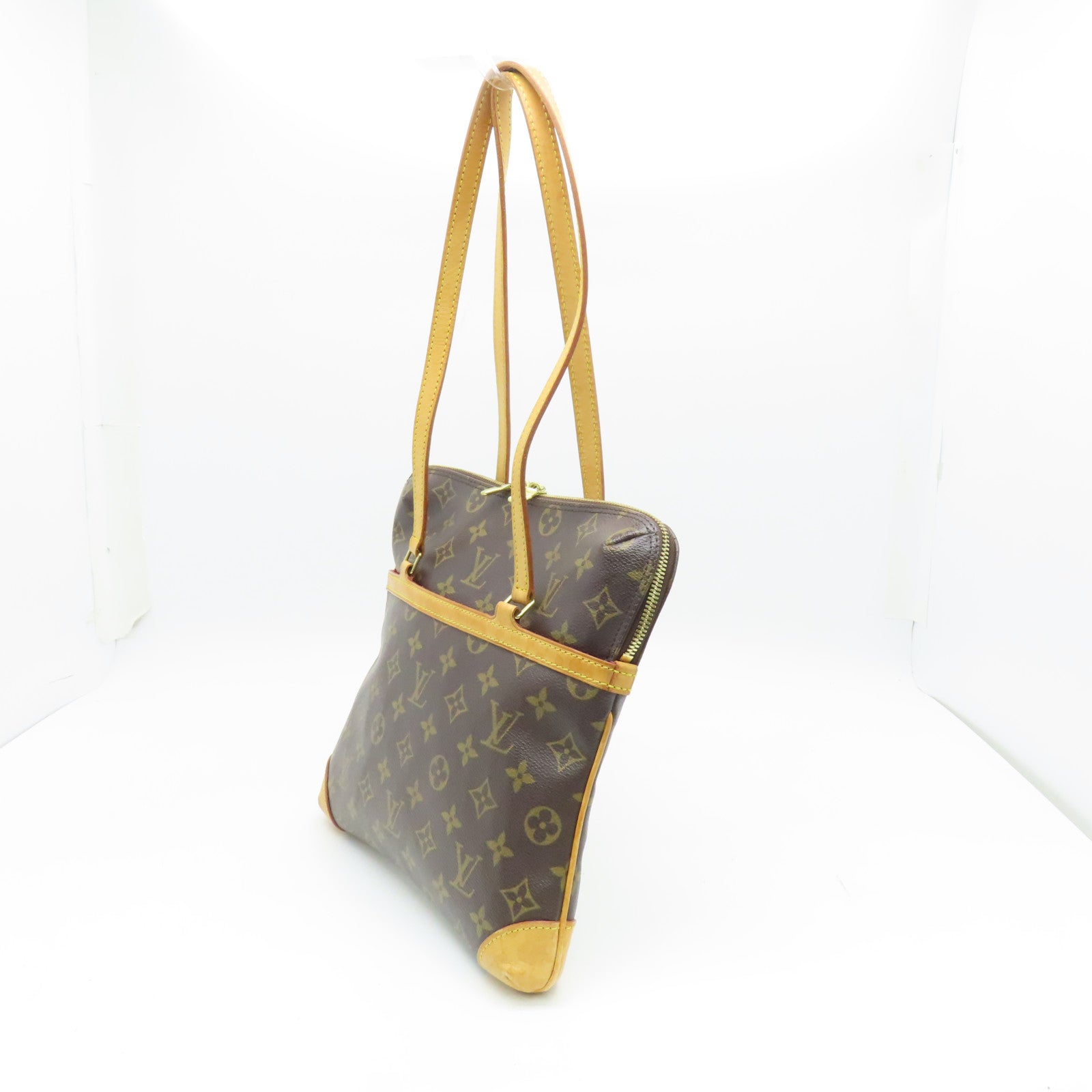 LOUIS VUITTON Monogram Coussin GM金扣肩背袋啡色