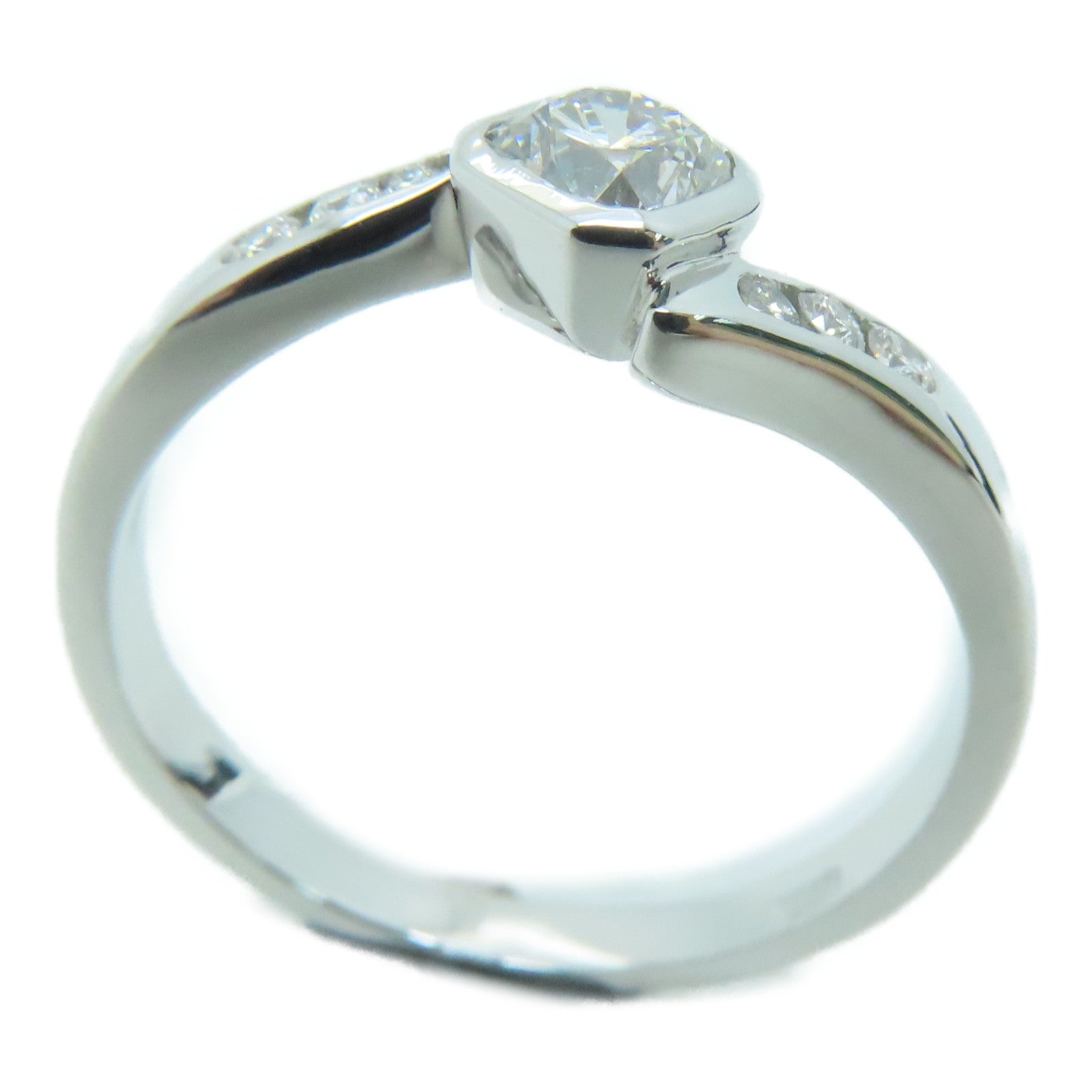 JEWELRY [Sharp Discount] 18K White Gold Diamond Ring US#5.75